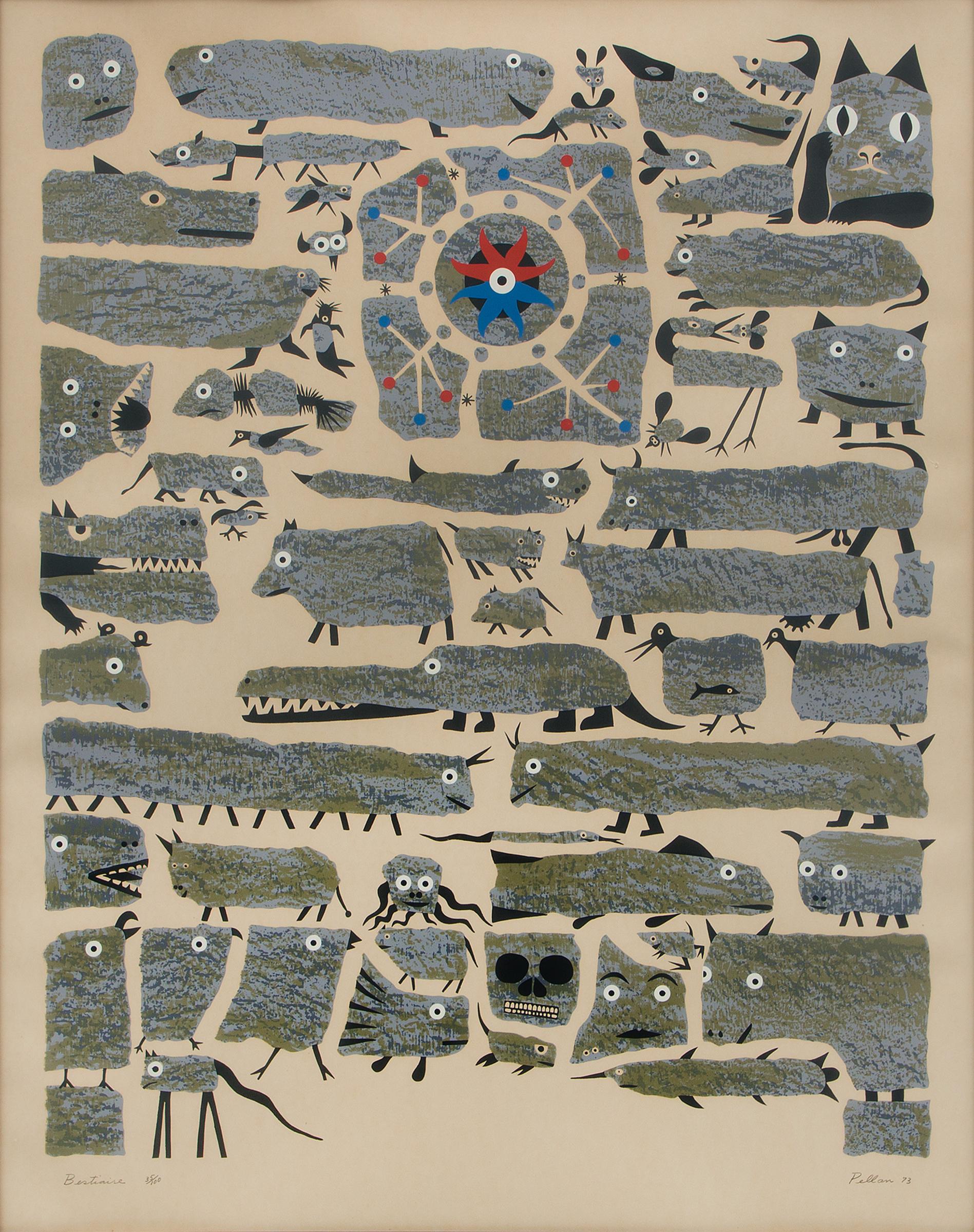 Alfred Pellan (1906-1988) - Bestiaire, 1973
