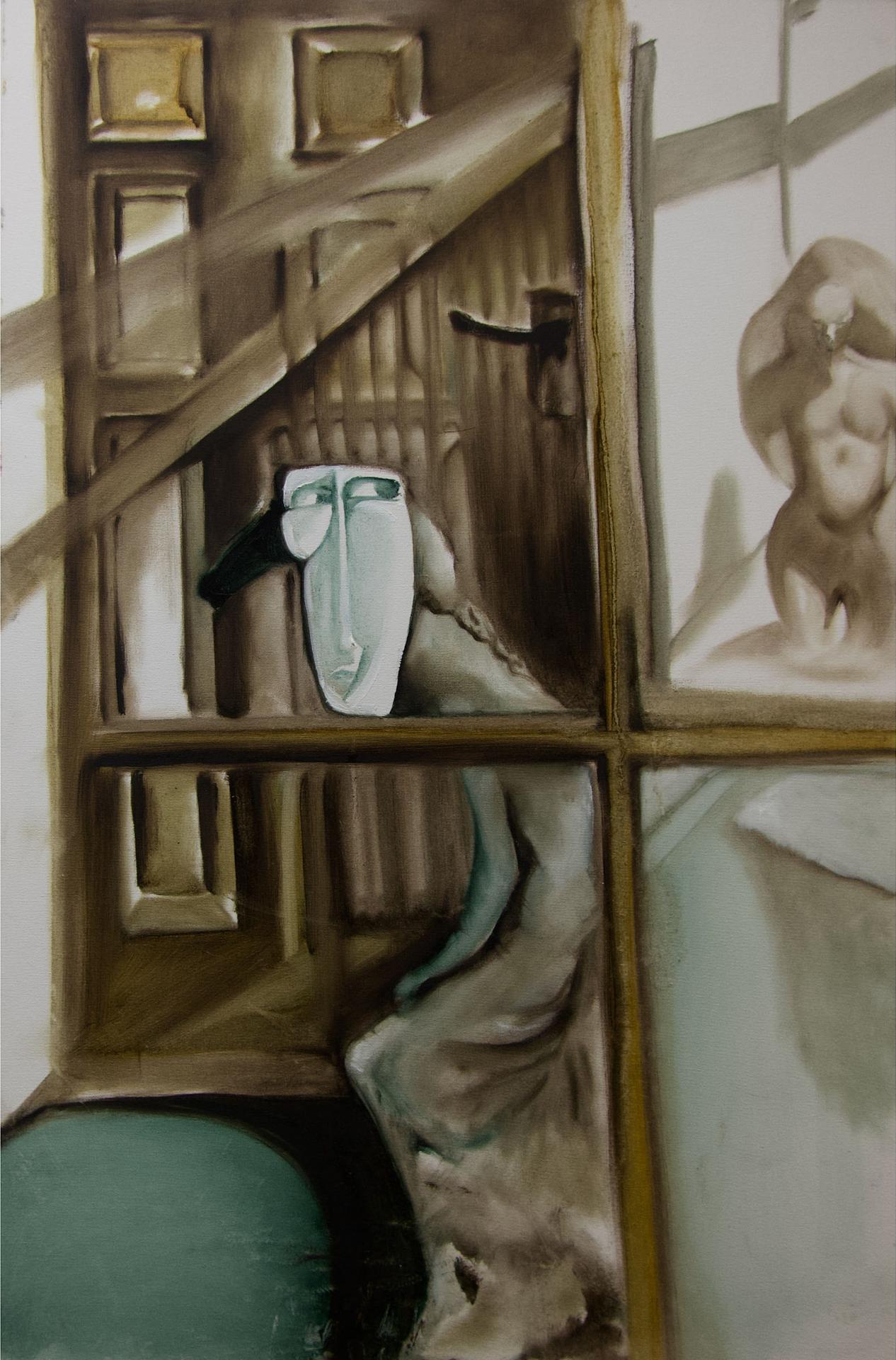 Deborah Harris (1954) - Untitled (Through The Window)