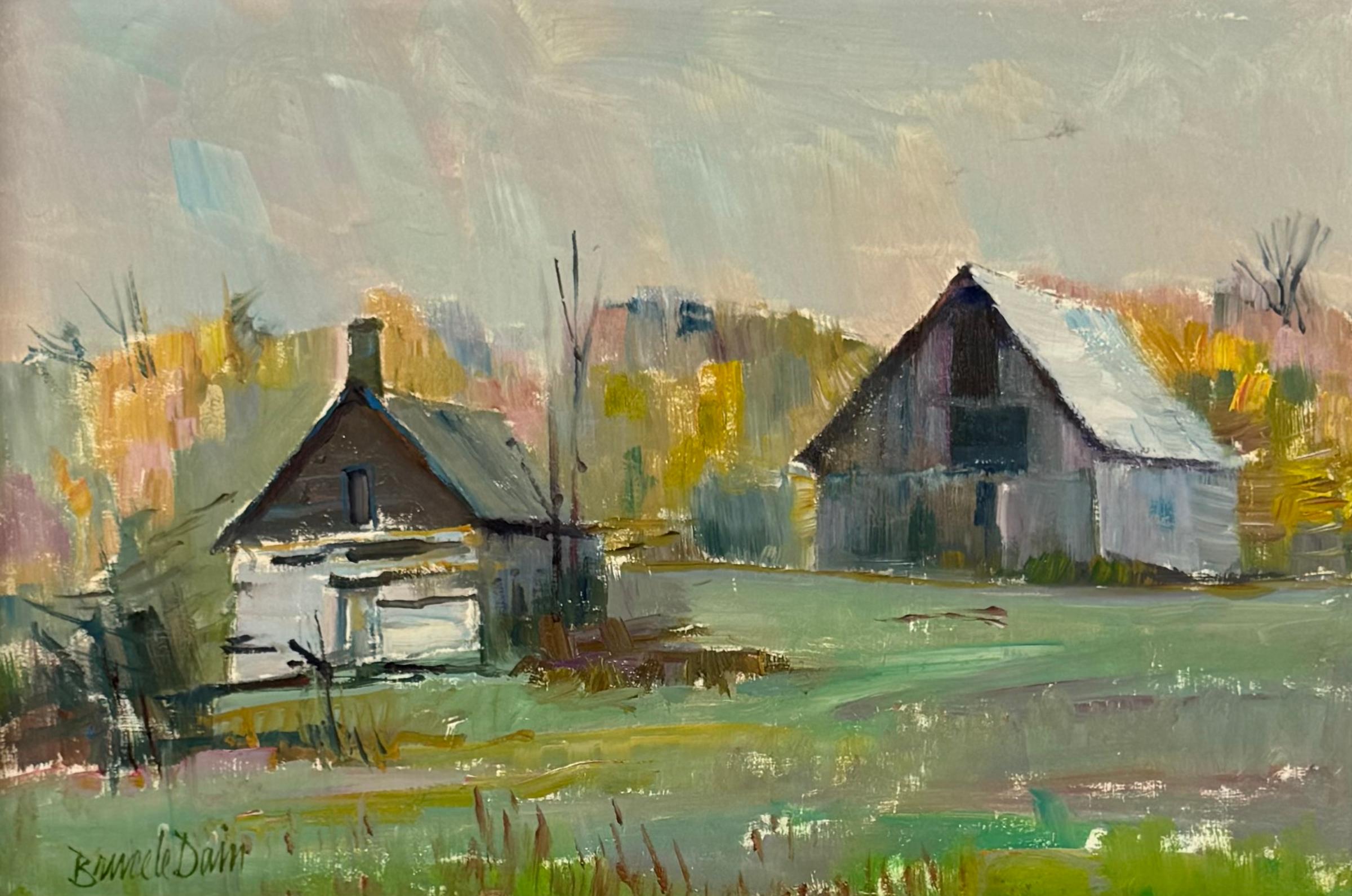 Bruce le Dain (1928-2000) - Early Farmstead, Messines, Que, 1979