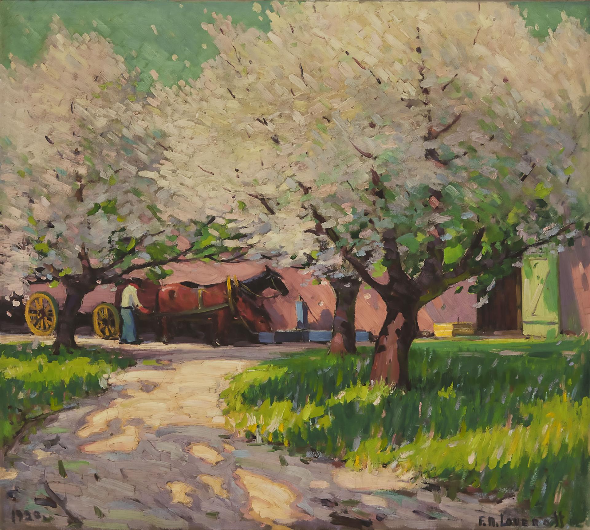 Frederick Nicholas Loveroff (1894-1960) - Untitled (Blossoming Trees), 1920