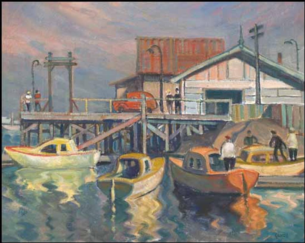 Henry George Glyde (1906-1998) - Wharf at Ganges, Salt Spring Island, BC