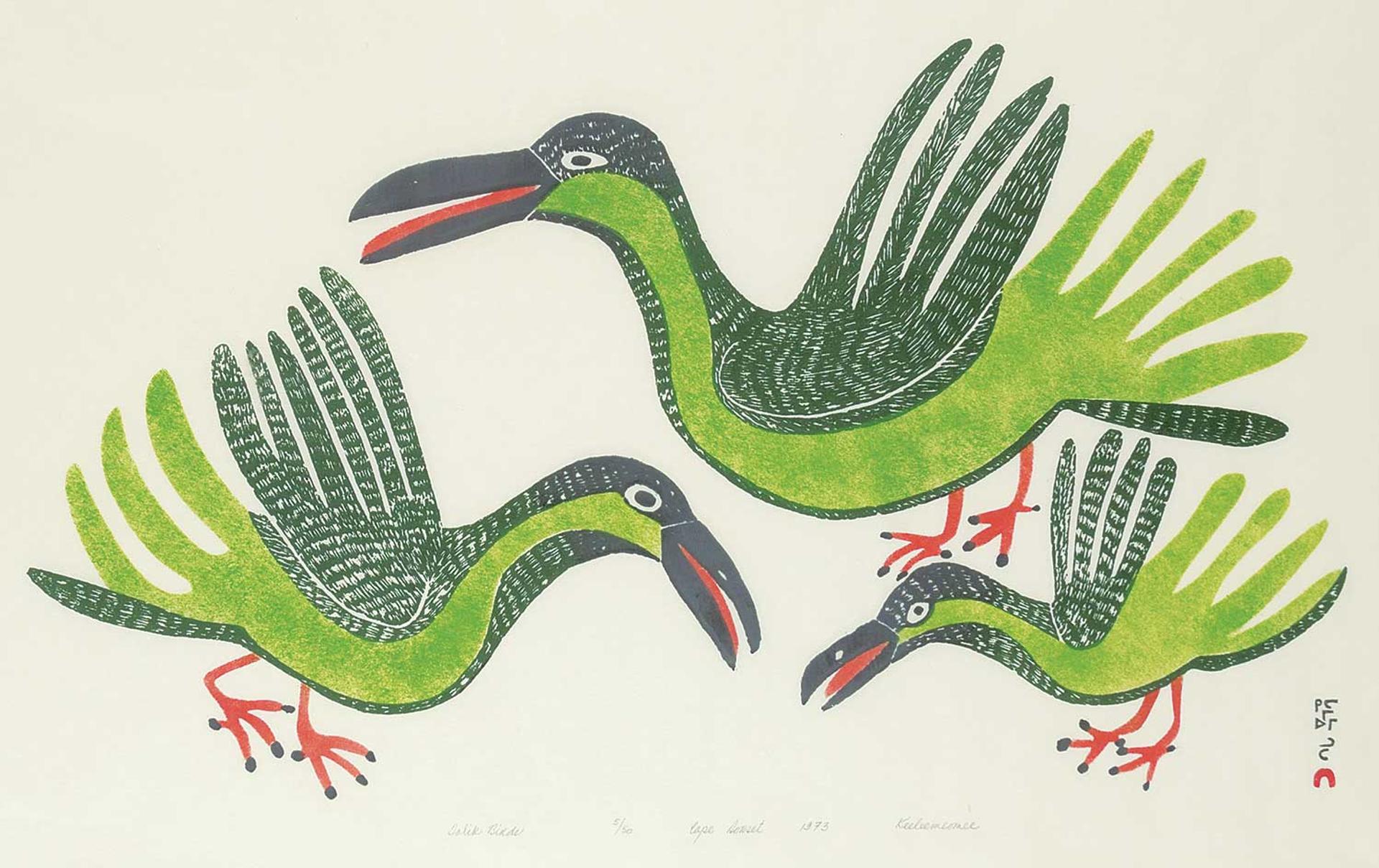 Keeleemeeoomee Samualie (1919-1983) - Talik Birds  #5/50
