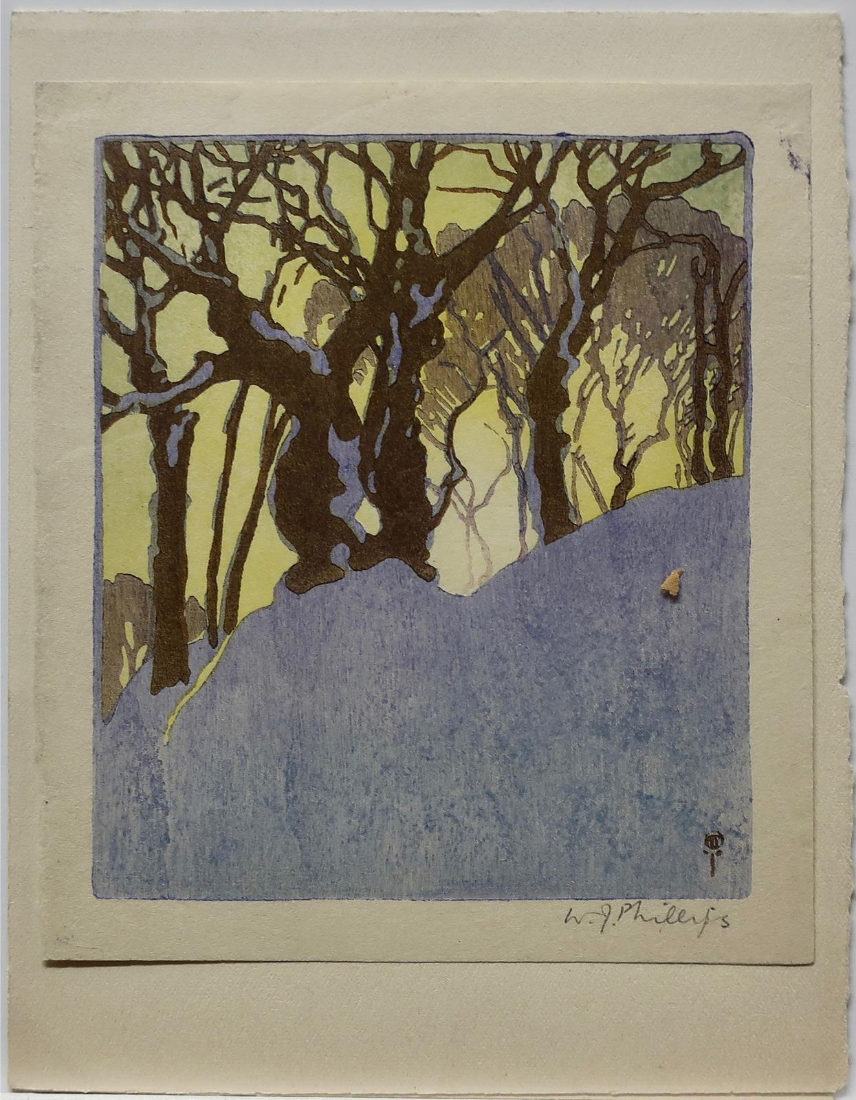 Walter Joseph (W.J.) Phillips (1884-1963) - Untitled (Morning Light - Winter)