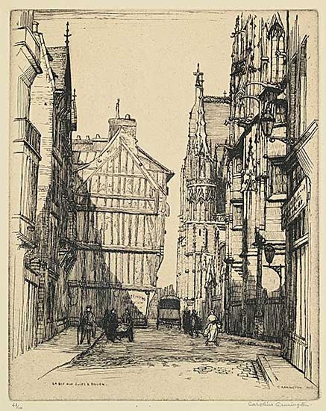 Caroline Helena Armington (1875-1939) - La Rue aux Juifs Rouen #43/100