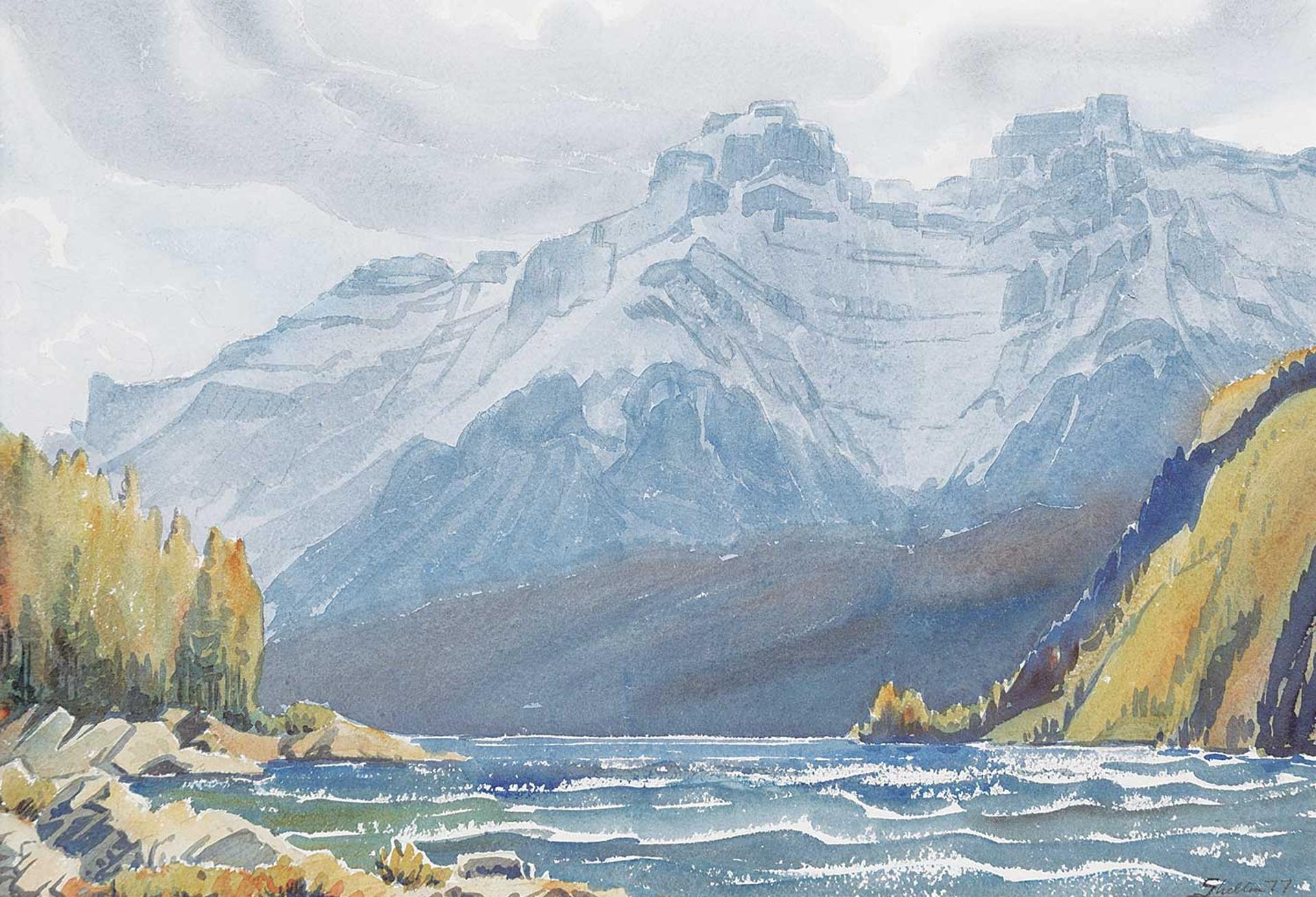 Margaret Dorothy Shelton (1915-1984) - Cascade Mountain, Lake Minnewanka