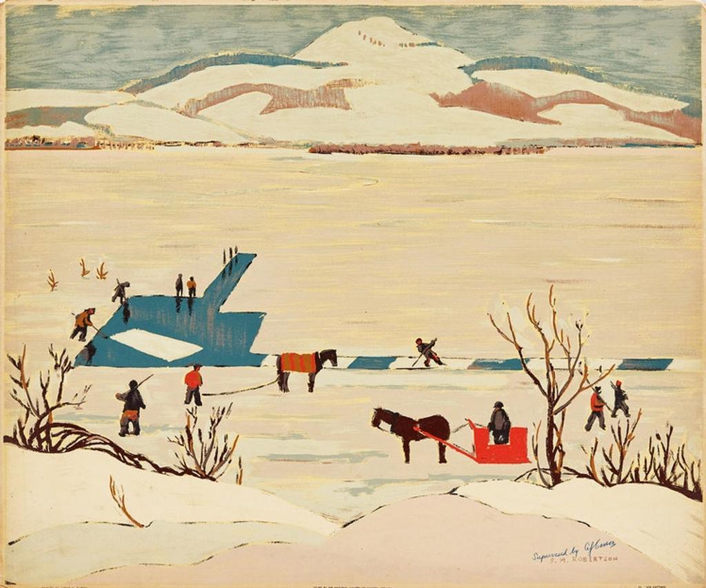 Sarah Margaret Armour Robertson (1891-1948) - Ice Cutting