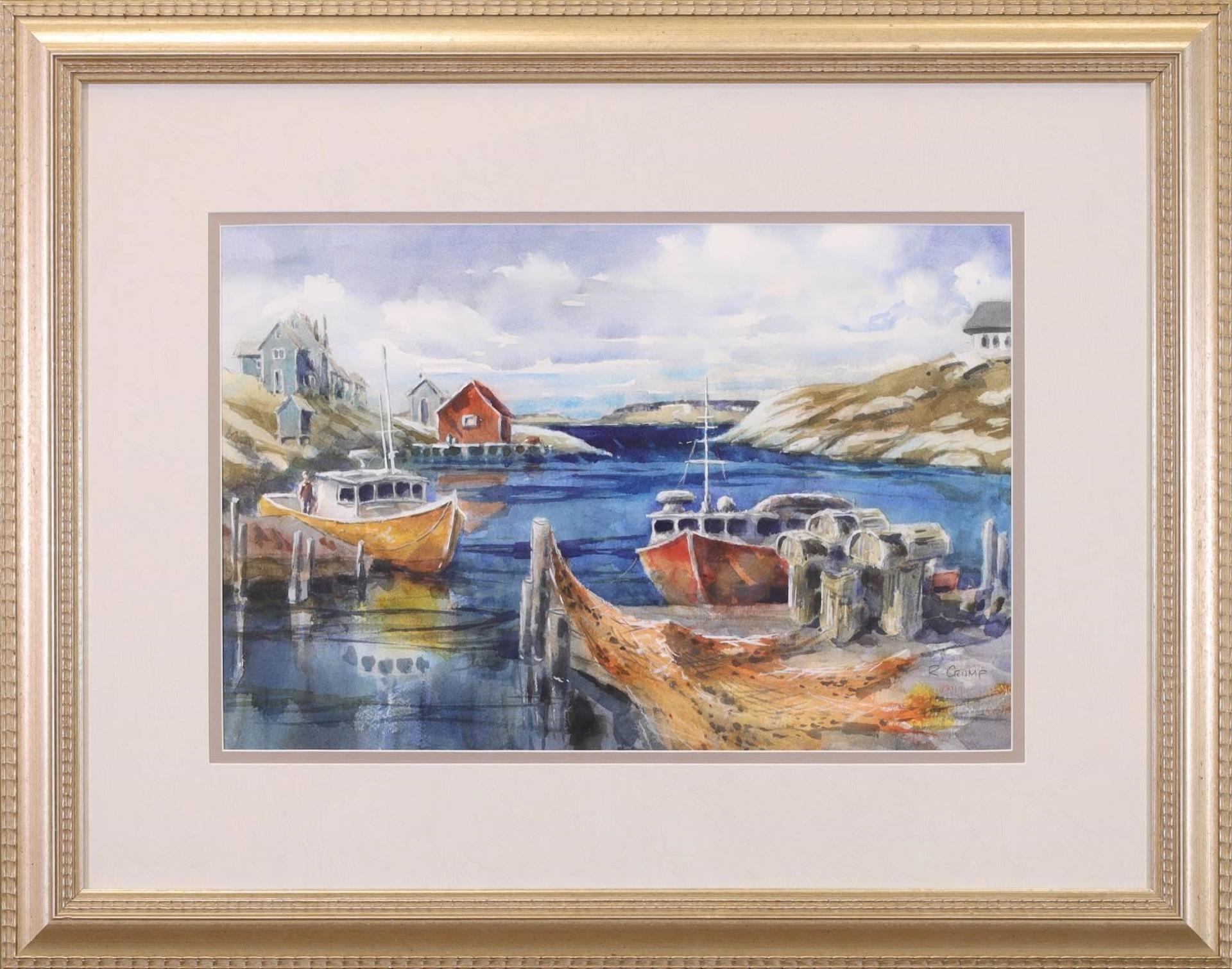 Rick Crump (1944) - Untitled, Harbour Scene