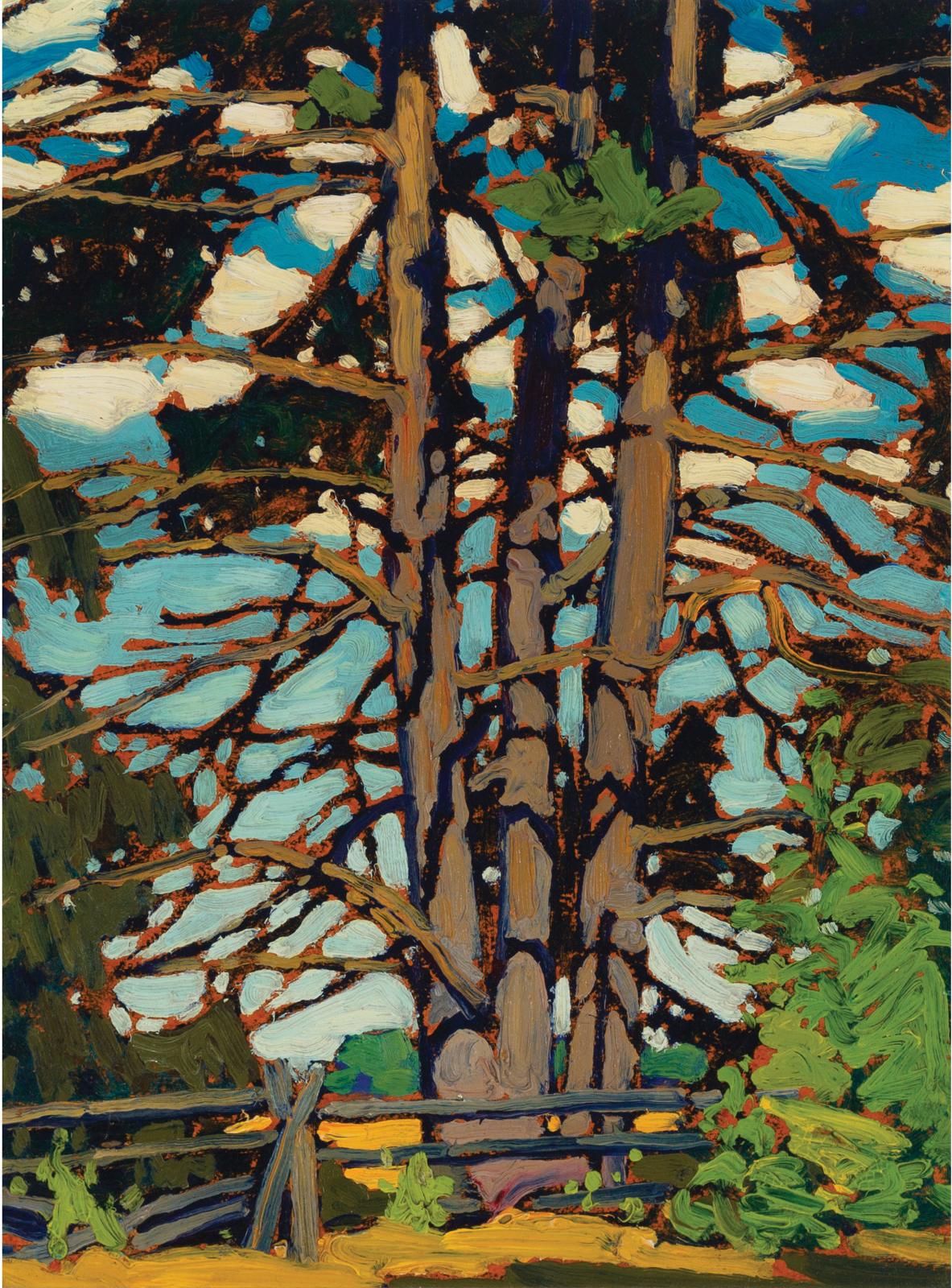 Lawren Stewart Harris (1885-1970) - Pine Trees, Kempenfelt Bay, C.1916
