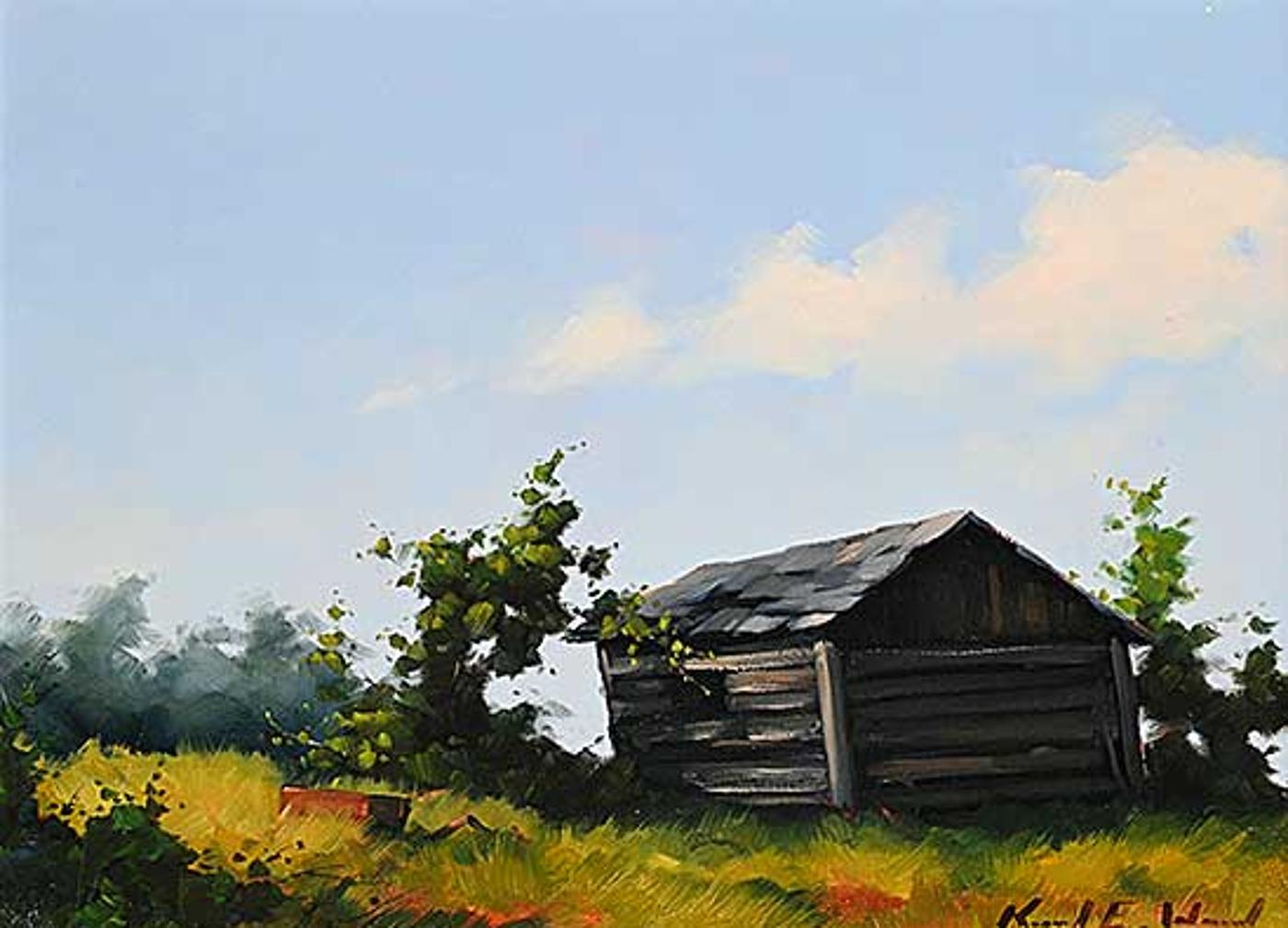 Karl E. Wood (1944-1990) - Old Cabin - Twin Butte