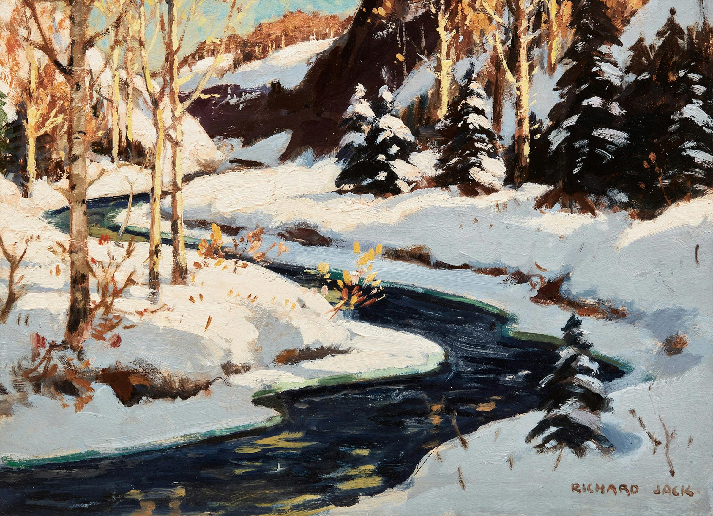 Richard Jack (1866-1952) - Mid-Winter, the Laurentians