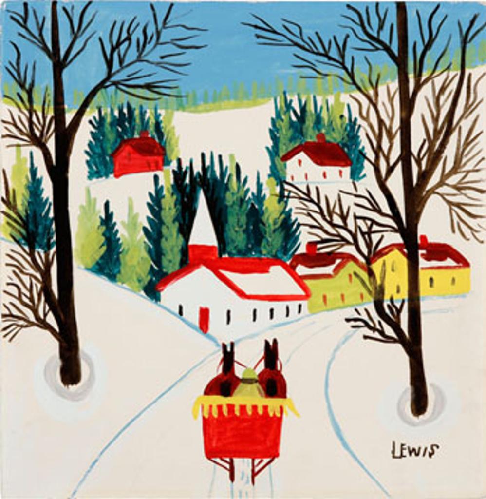 Maud Kathleen Lewis (1903-1970) - Sleigh in Winter