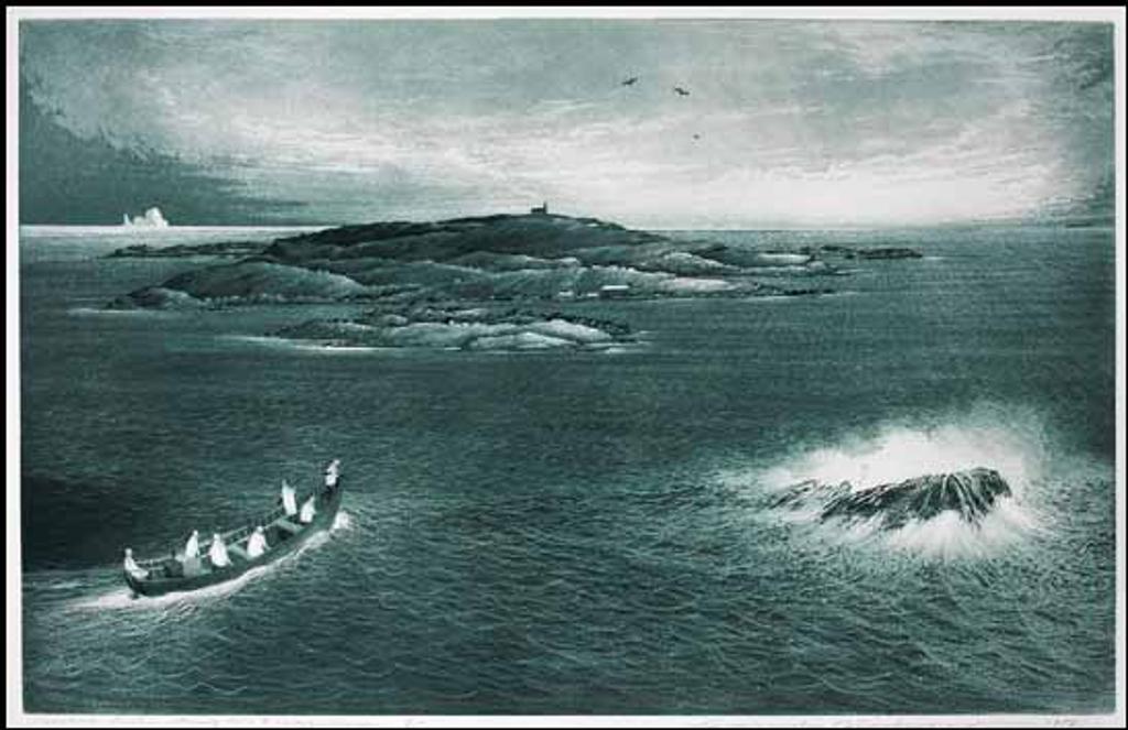 David Lloyd Blackwood (1941-2022) - Seabird Hunters Returning Home to Braggs Island
