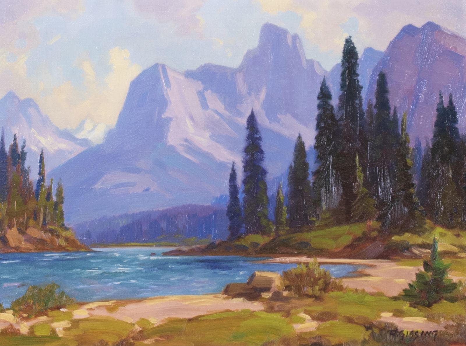 Roland Gissing (1895-1967) - Athabasca River, Alberta