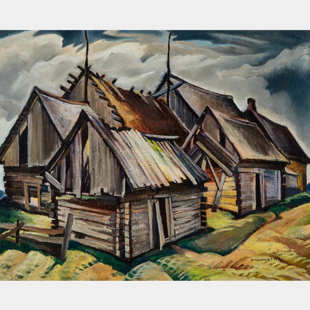 Bobs (Zema Barbara) Cogill Haworth (1900-1988) - Log Houses - Quebec
