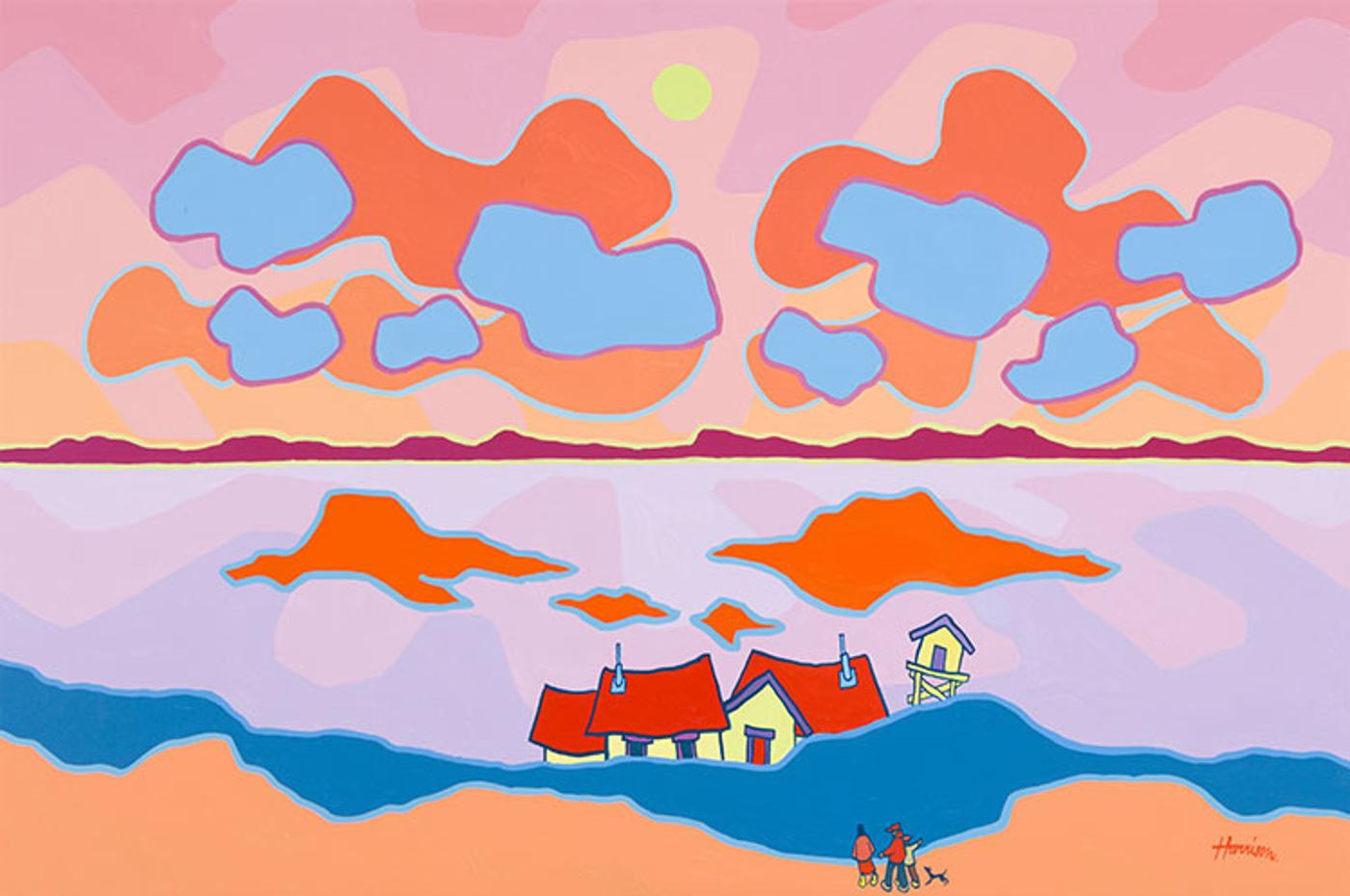 Ted Harrison (1926-2015) - Morning Cache