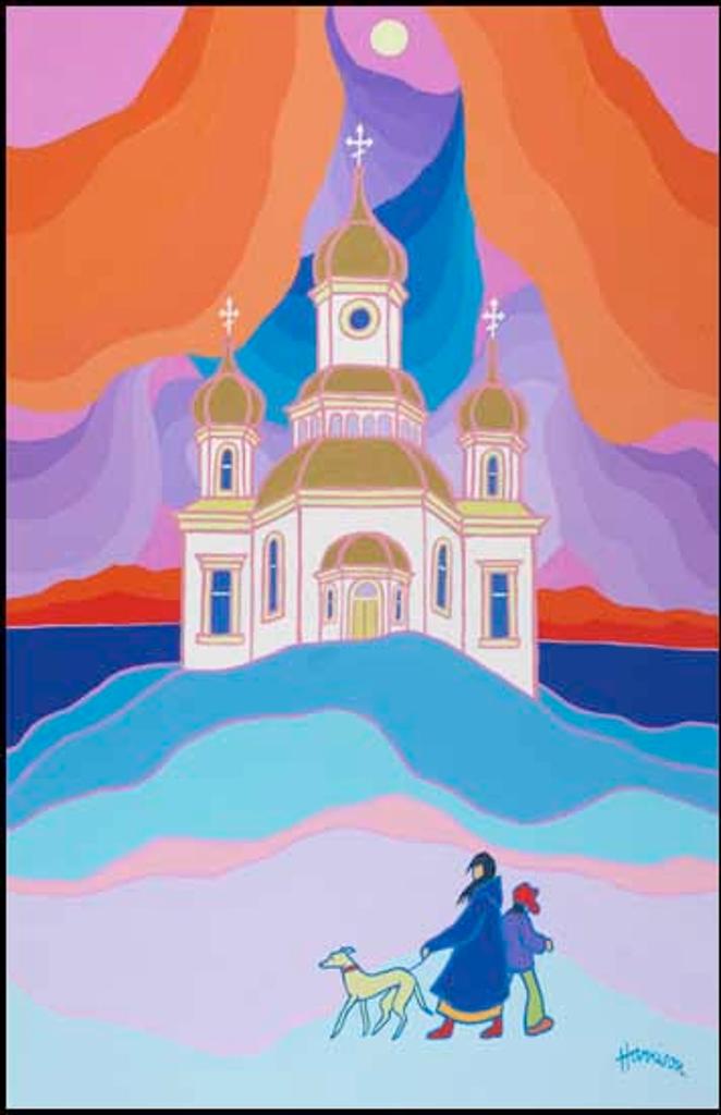 Ted Harrison (1926-2015) - Church of the Arctic