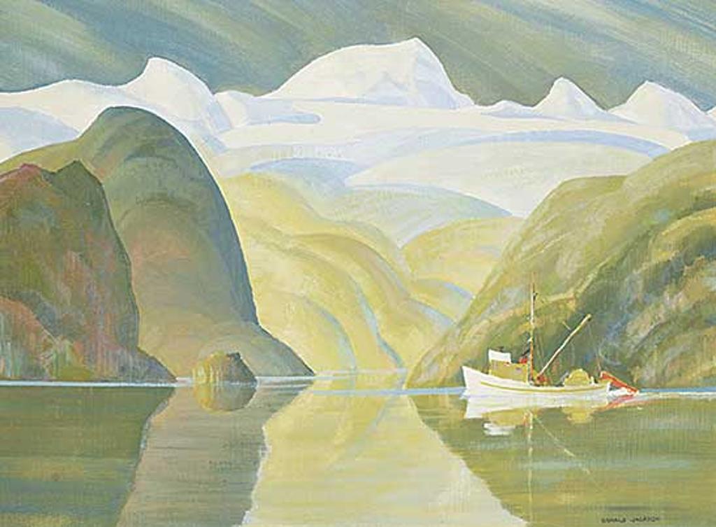 Ronald Threlkeid Jackson (1902-1992) - Autumn Glow North B.C. Coast, Nr. Naas