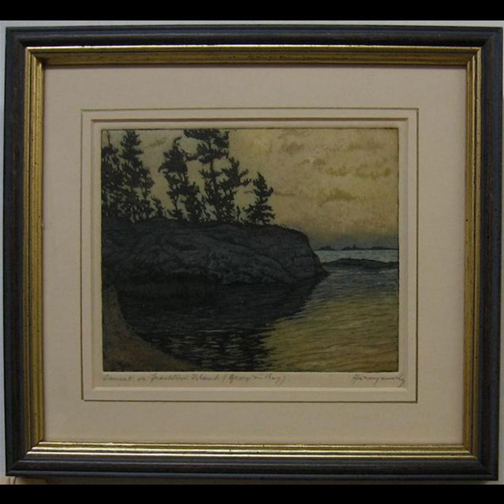 Nicholas Hornyansky (1896-1965) - Sunset On Franklin Island (Georgian Bay)