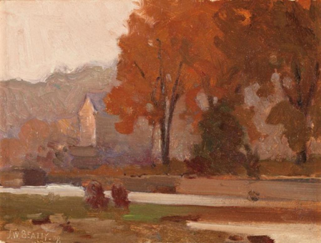 John William (J.W.) Beatty (1869-1941) - Fall Landscape Don River