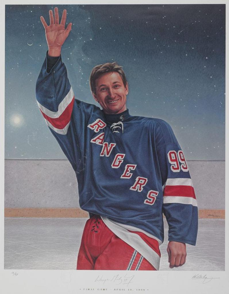 Kenneth (Ken) Edison Danby (1940-2007) - Gretzky, Final Game April 18, 1999
