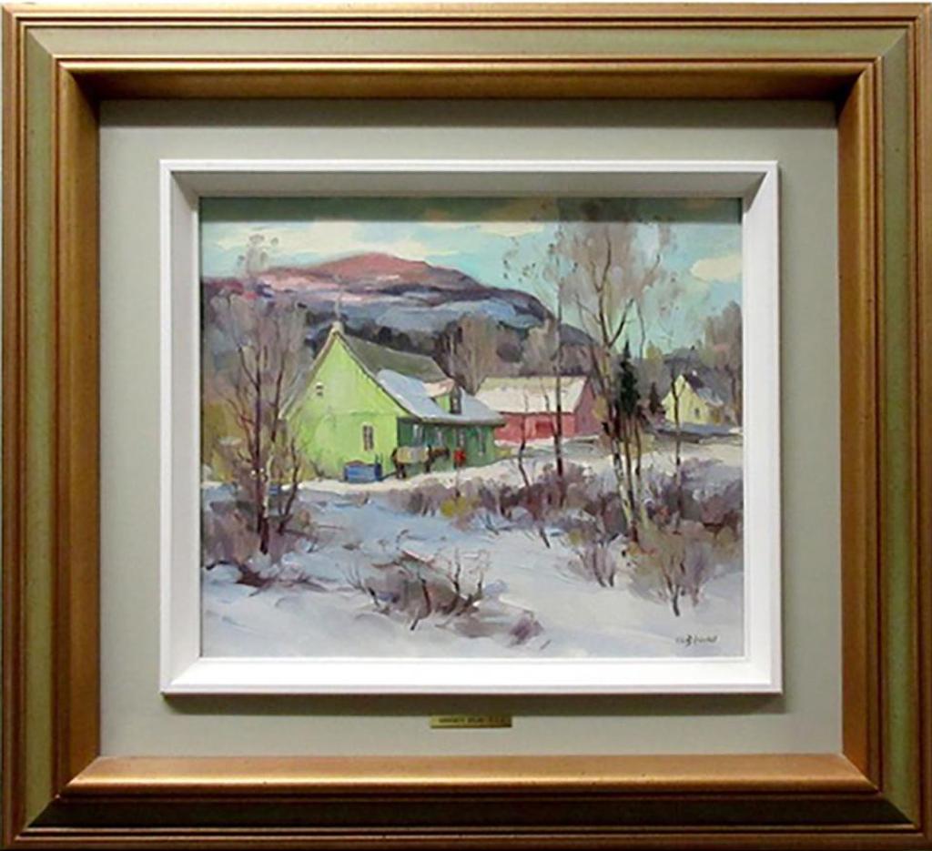 Umberto Bruni (1914-2021) - Hiver Doux Les Laurentides (A La Ferme)