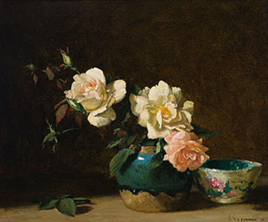 Frederick Simpson Coburn (1871-1960) - Nature morte aux roses