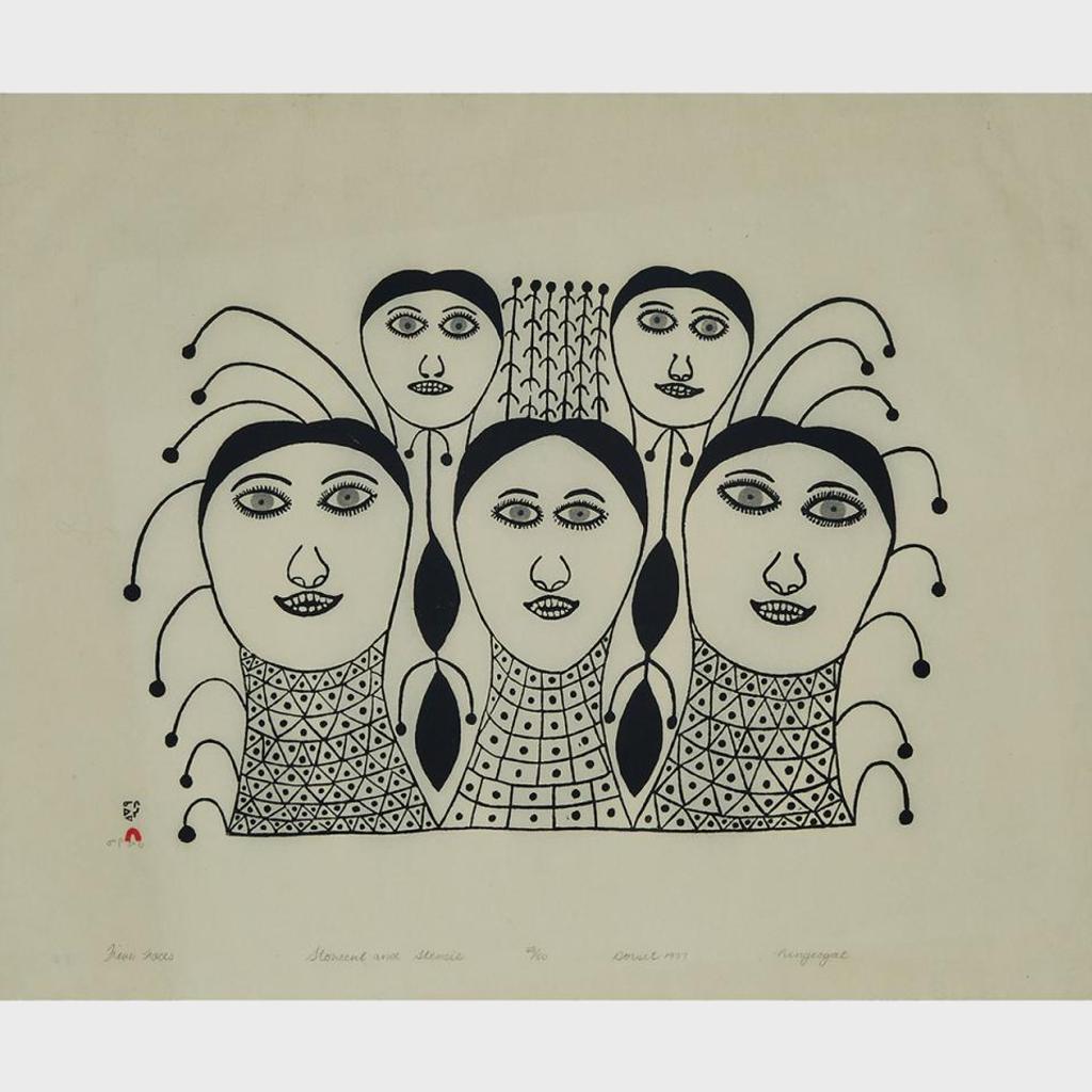 Ningeeuga Oshuitoq (1918-1980) - Five Faces