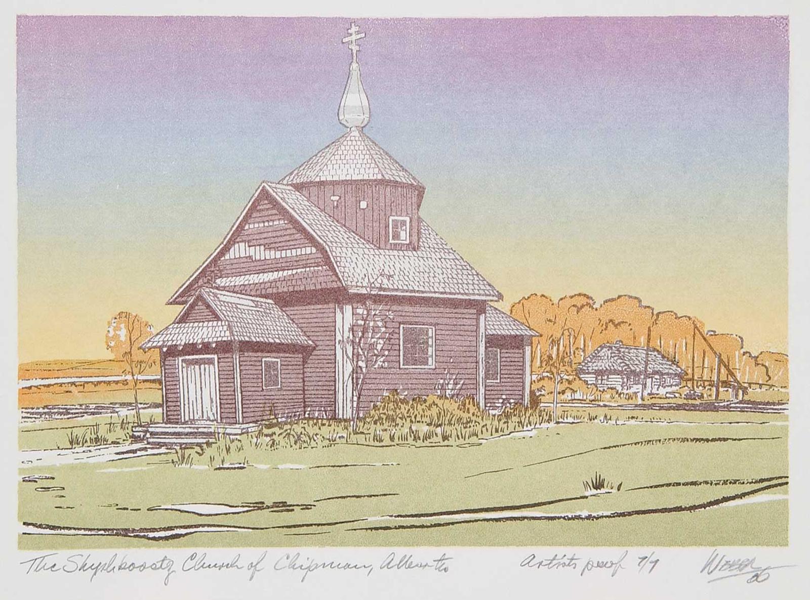 George Weber (1907-2002) - The Shyshkovetz Church of Chipman, Alberta  #Artist's Proof 7/7