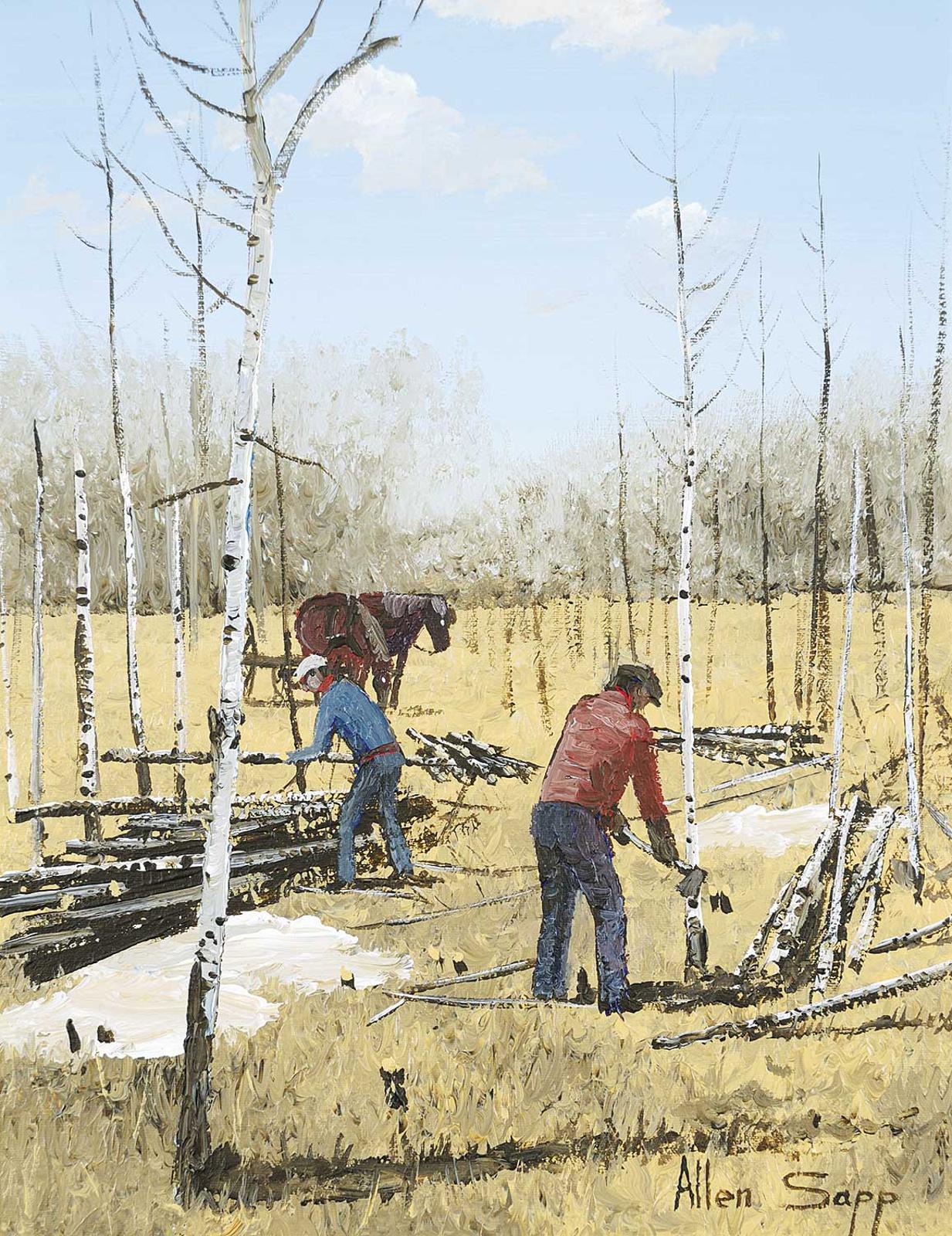 Allen Fredrick Sapp (1929-2015) - Cutting Trees Down