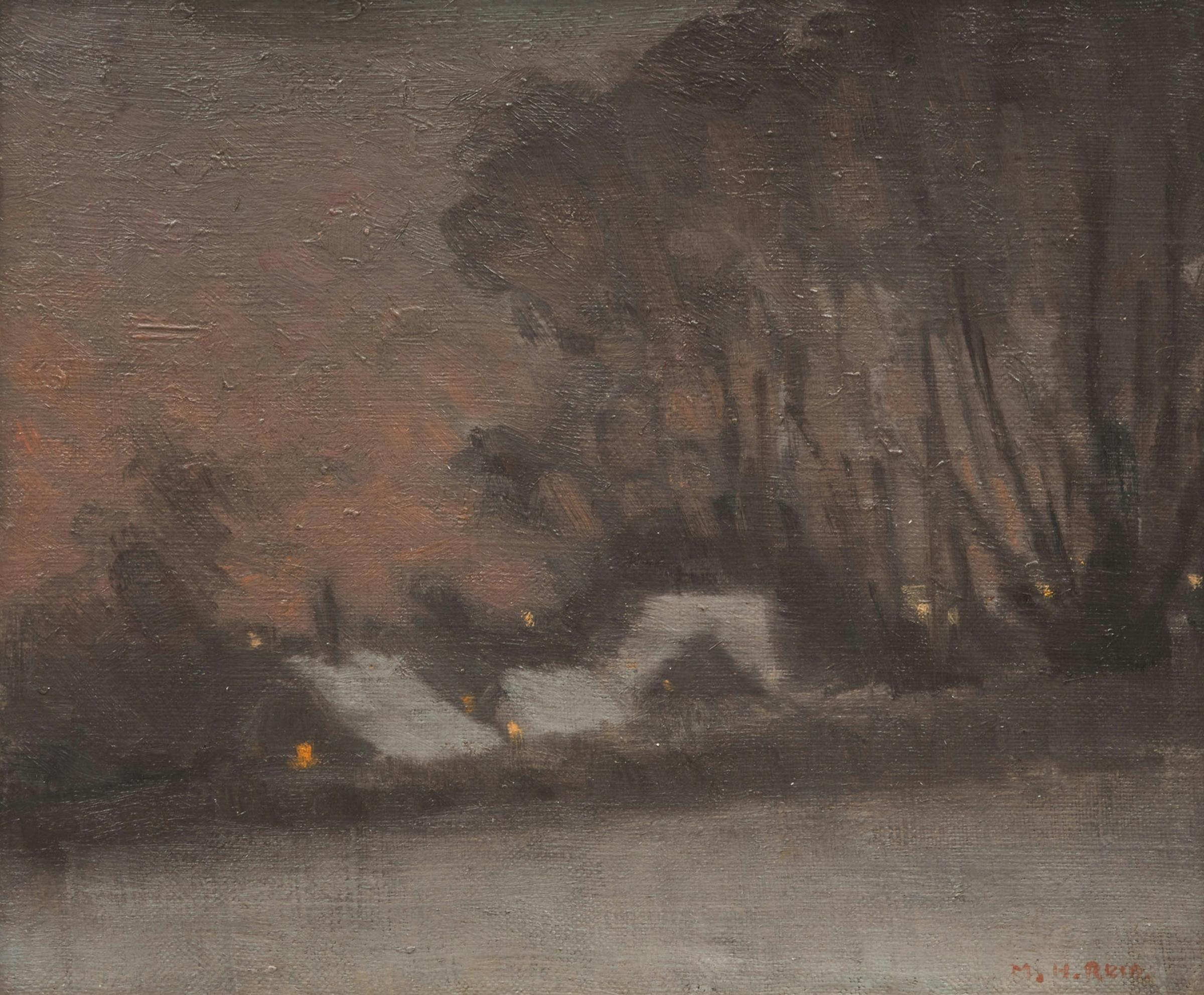 Mary Augusta Hiester Reid (1854-1921) - Winter Twilight Study
