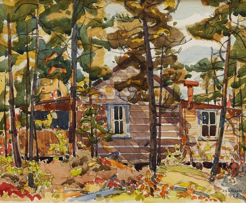Joseph Sydney Hallam (1899-1953) - Cottage in the Woods