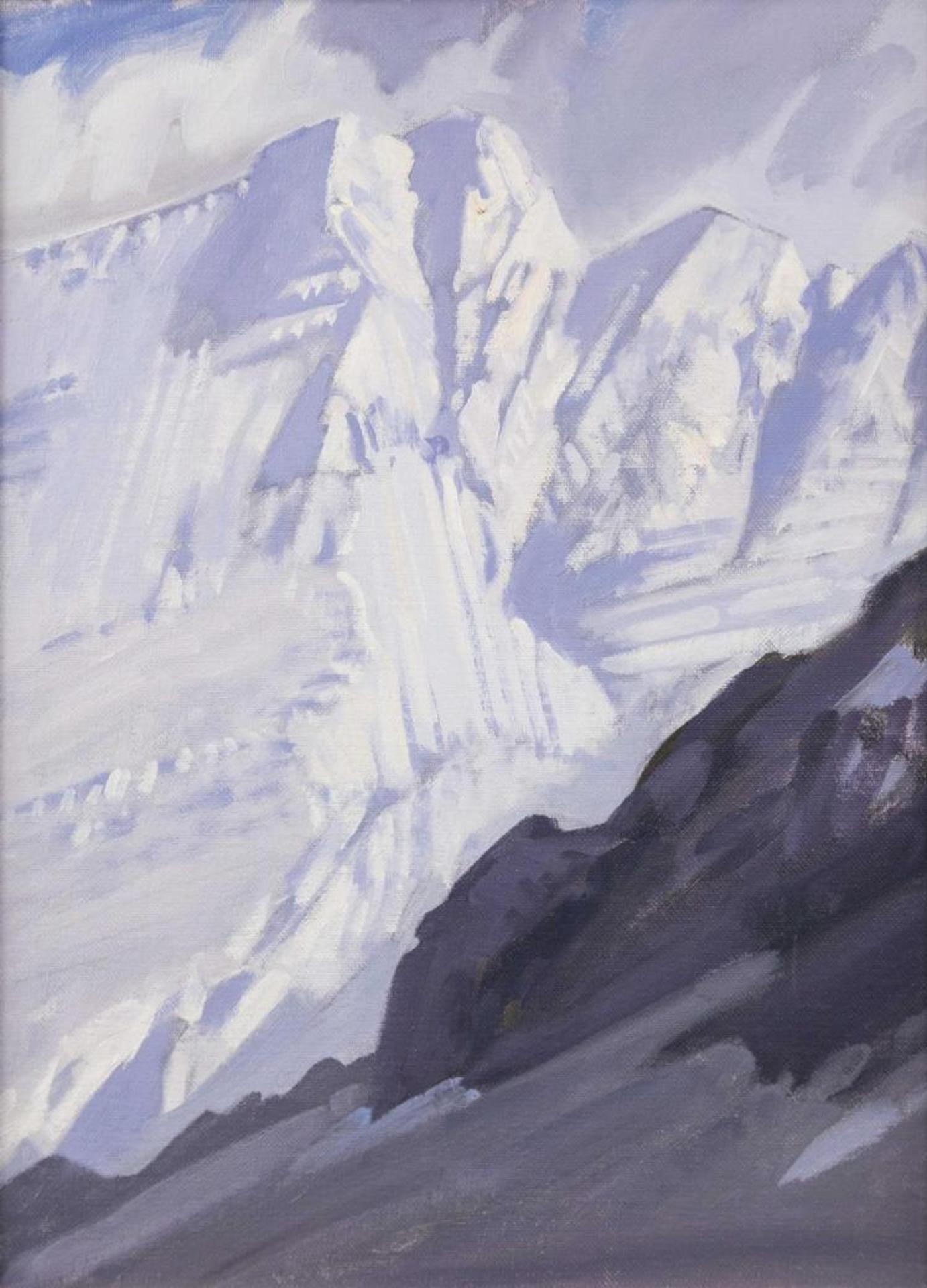 Peter Maxwell Ewart (1918-2001) - Mount Rampart First Snow (August)