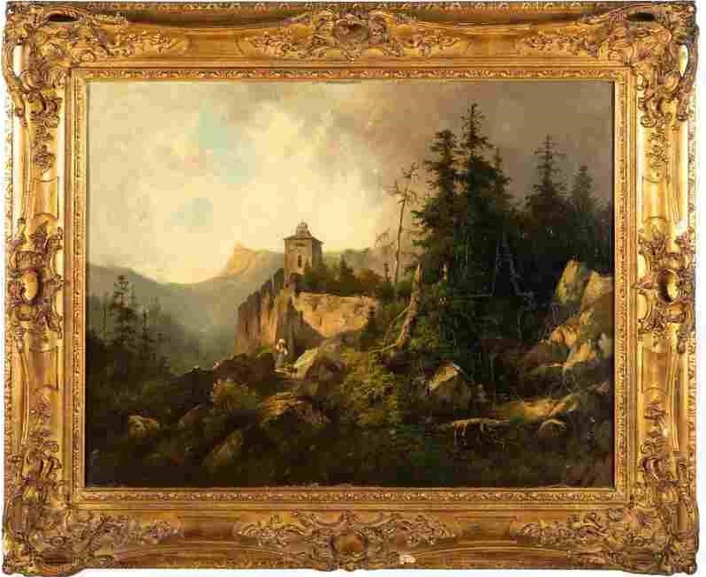 Dominik Schufried (1810-1890) - Mountain castle