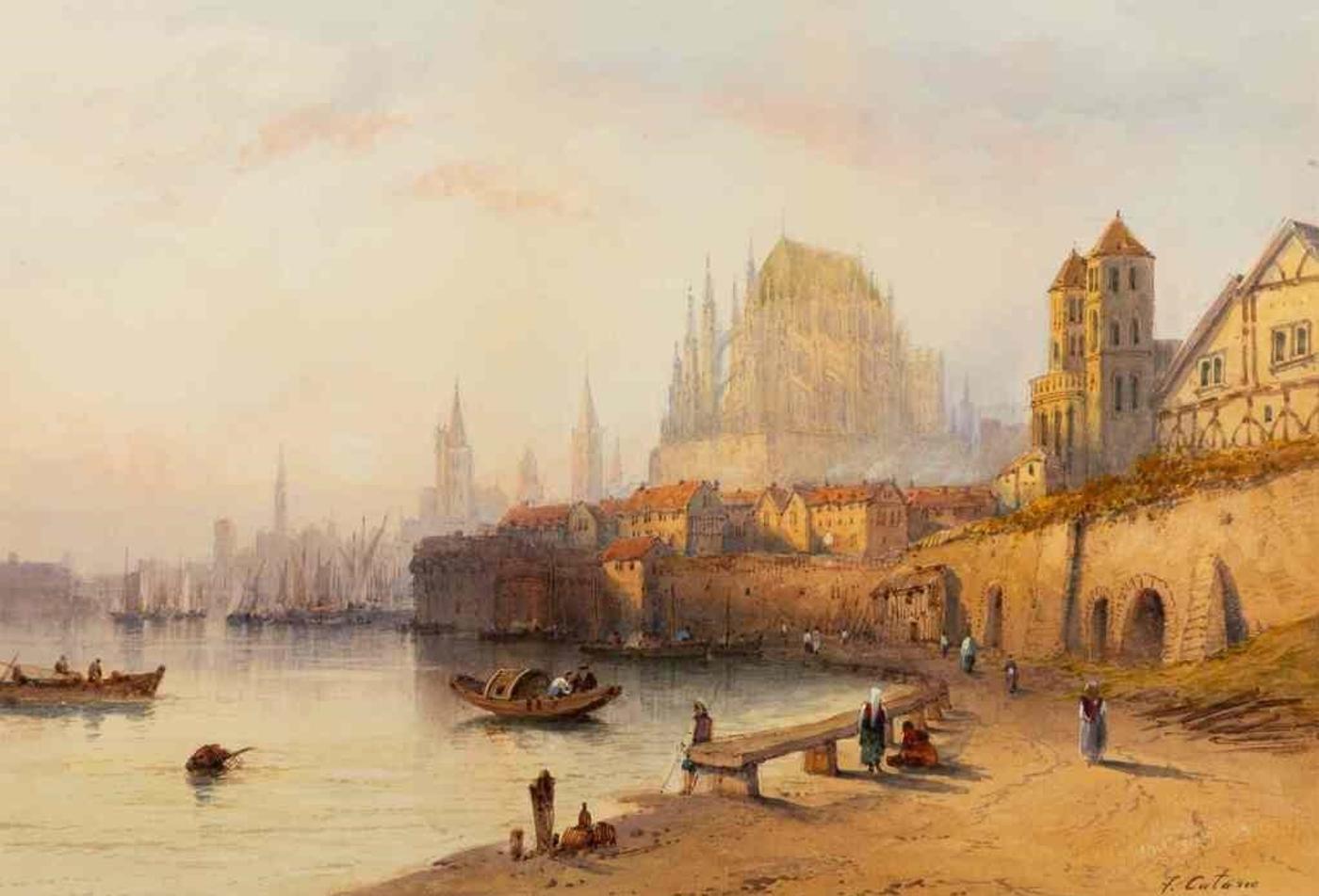 Frank Catano (1880-1920) - Bank of the Rhine, Cologne