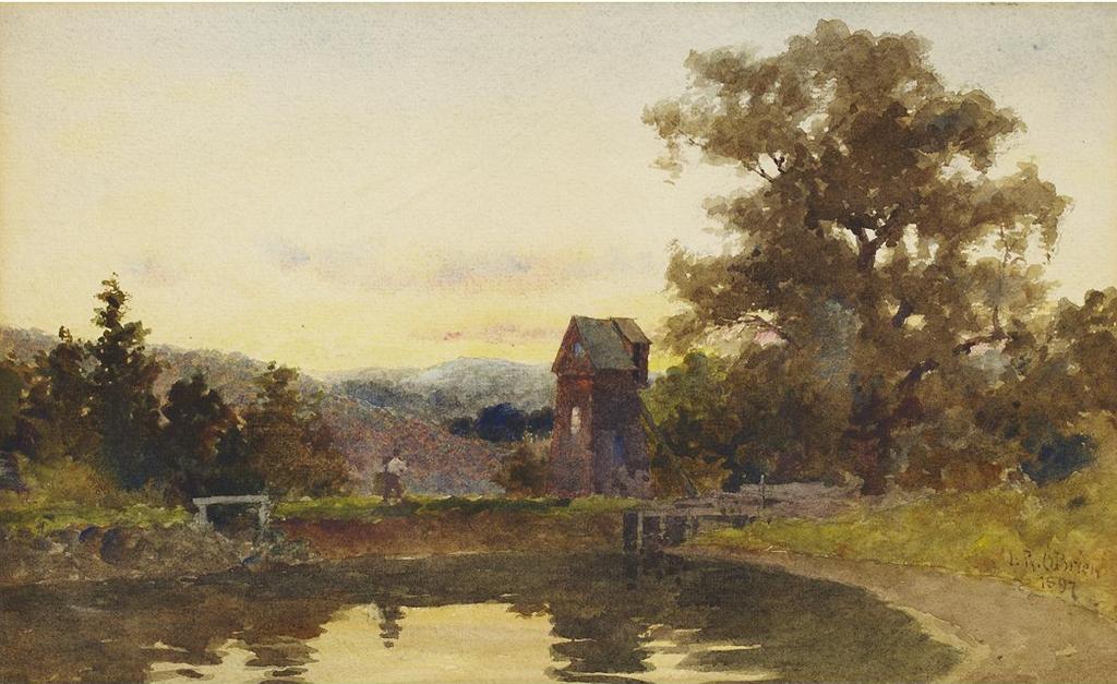 Lucius Richard O'Brien (1832-1899) - The Mill Pond At River Valley, Q.C.