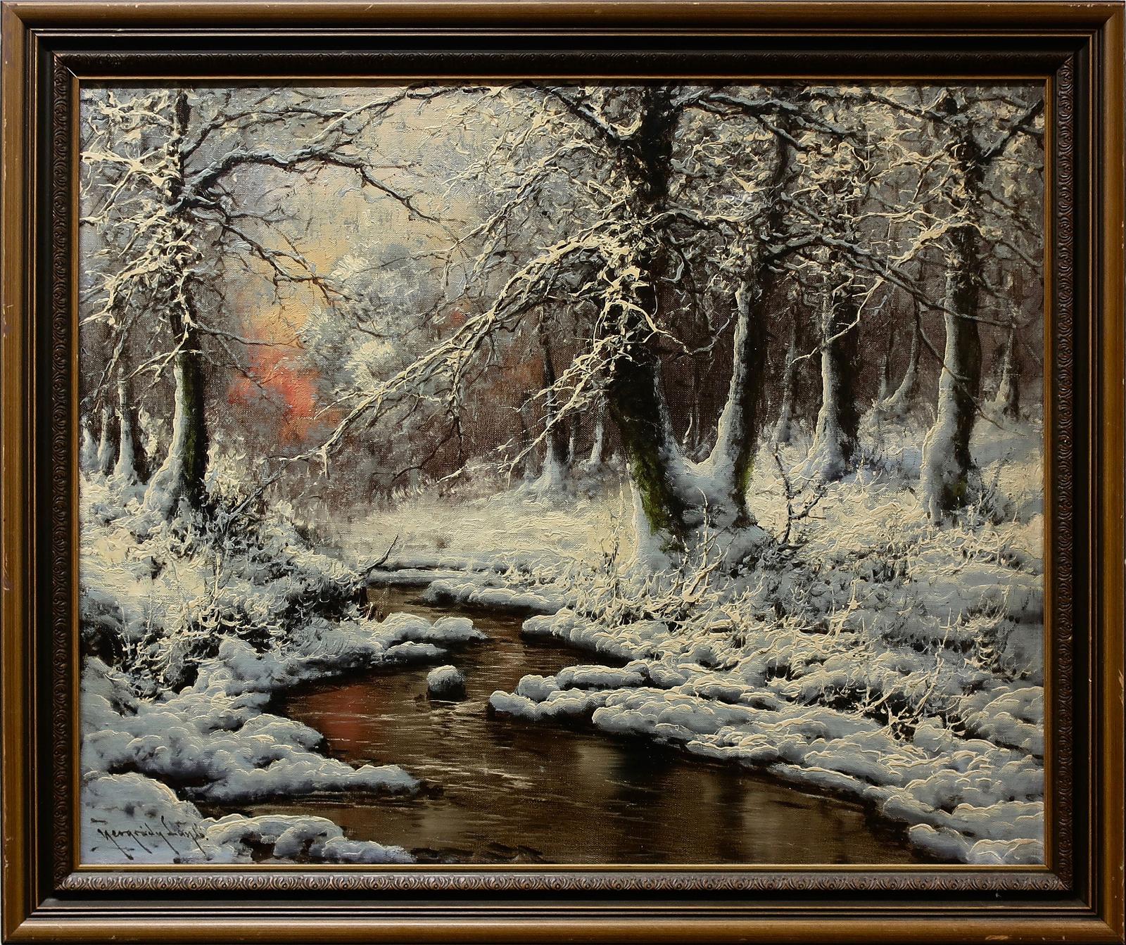 László Neogrády (1896-1962) - Untitled (Winter Creek Study)