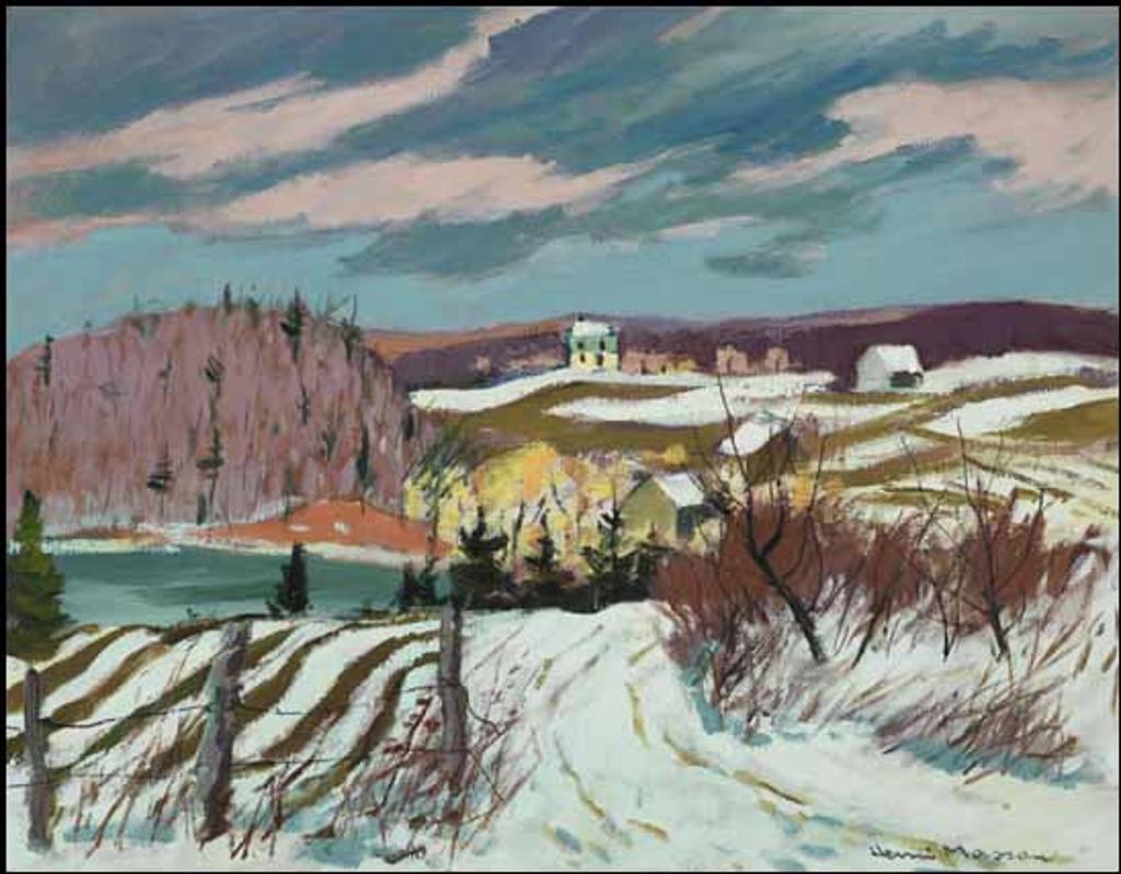 Henri Leopold Masson (1907-1996) - First Snow - Lake Letourneau, Que.