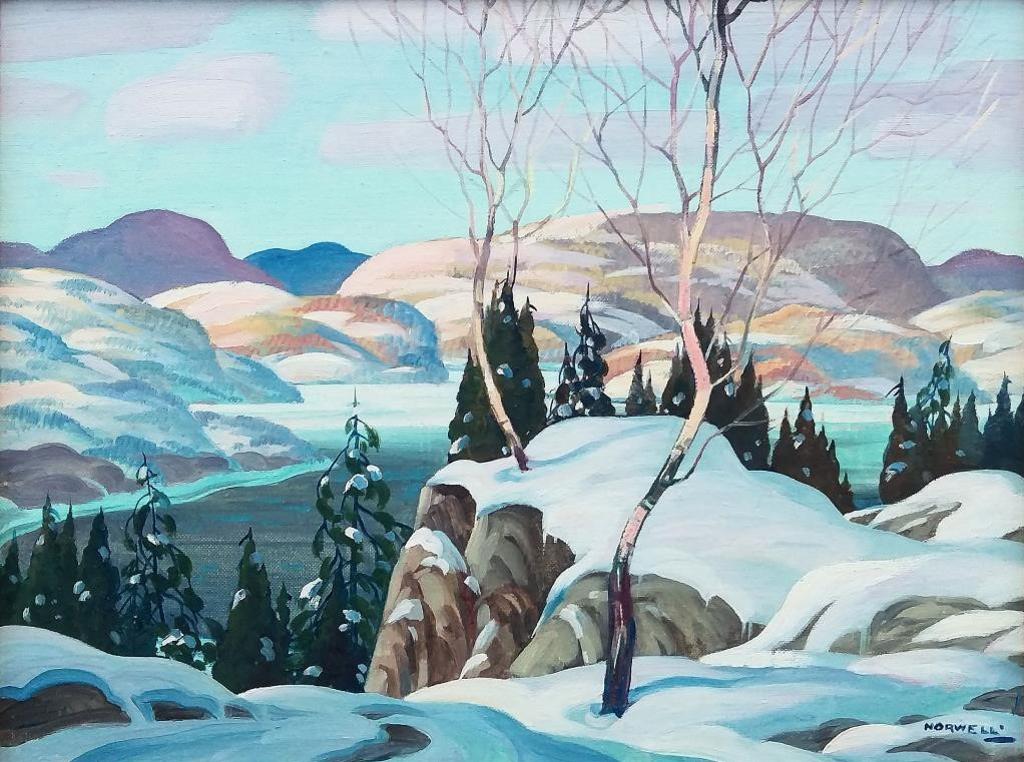 Graham Norble Norwell (1901-1967) - Laurentian Lakeview in the Winter