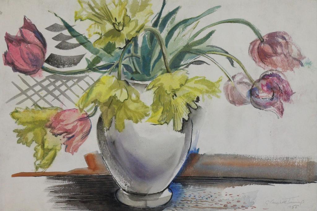 George Campbell Tinning (1910-1996) - Floral Still Life; 1958