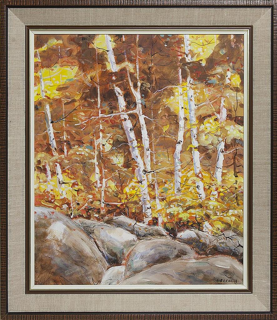 Hans Herold (1925-2011) - Birch Trees in Autumn
