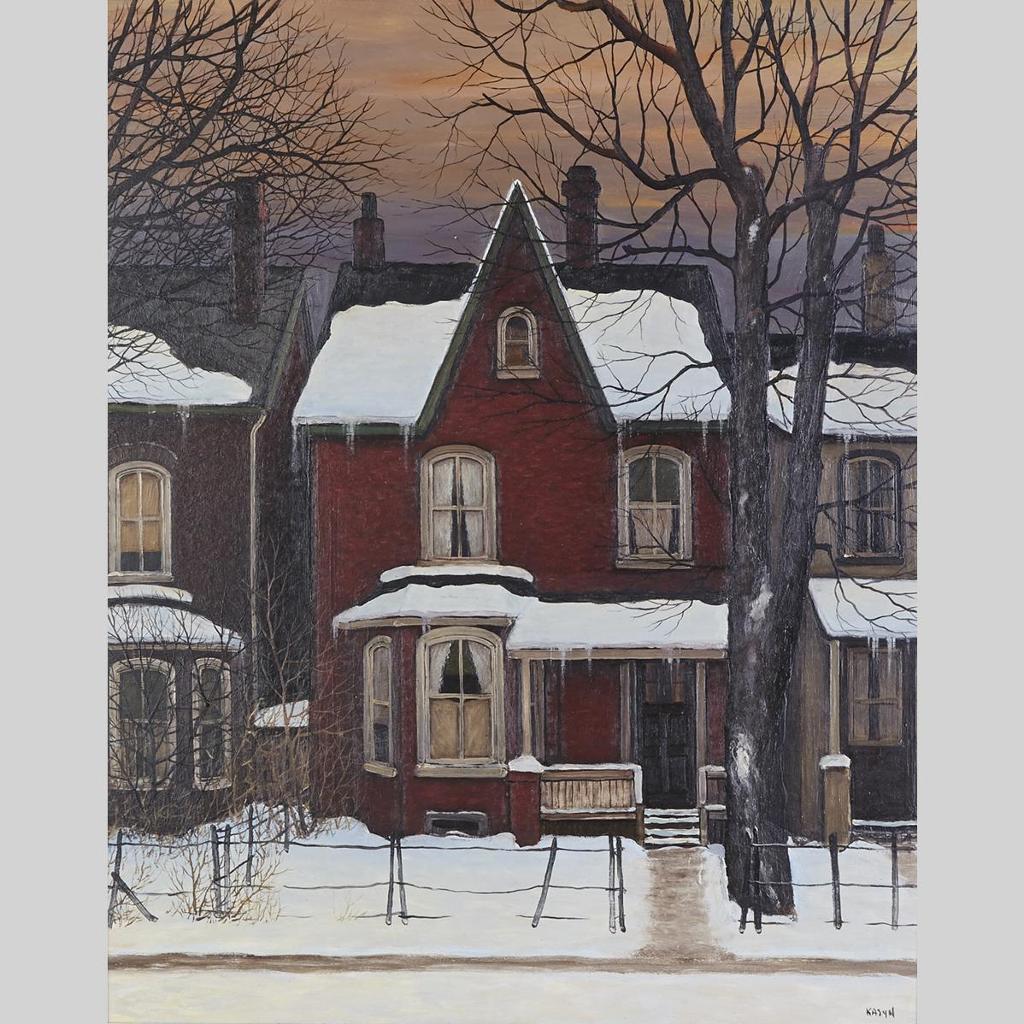 John Kasyn (1926-2008) - Red House In Parkdale