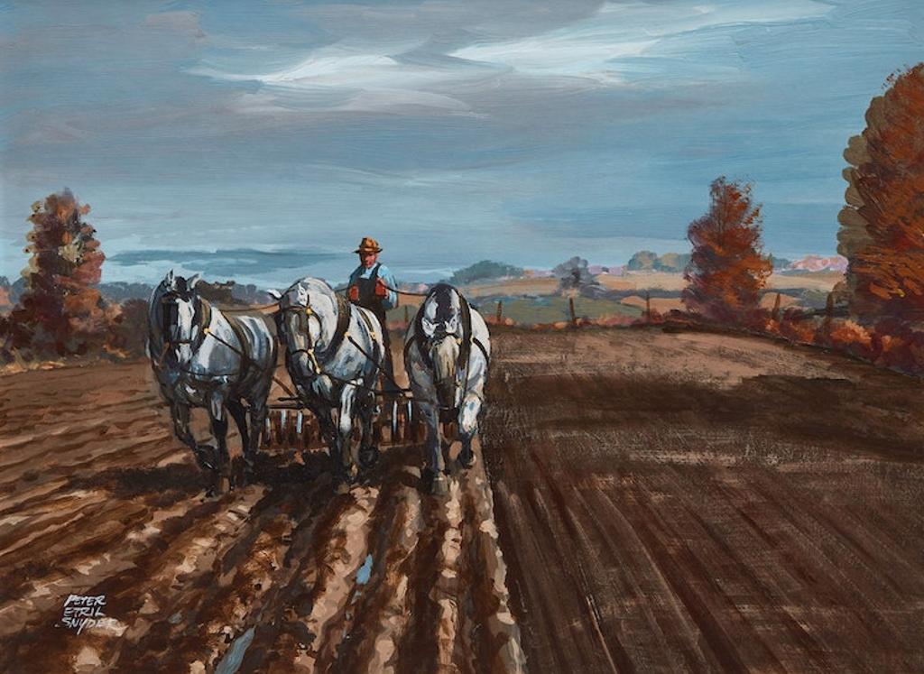 Peter Etril Snyder (1944-2017) - Three Horse Hitch