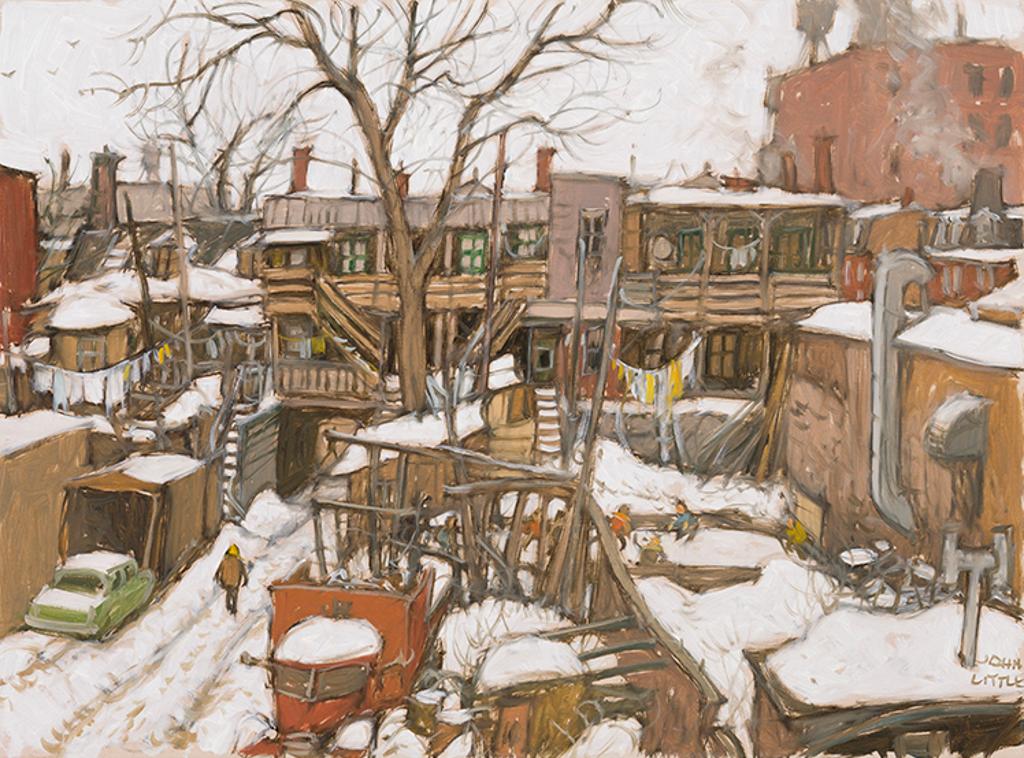 John Geoffrey Caruthers Little (1928-1984) - Patinoire in Pointe St-Charles, Montréal