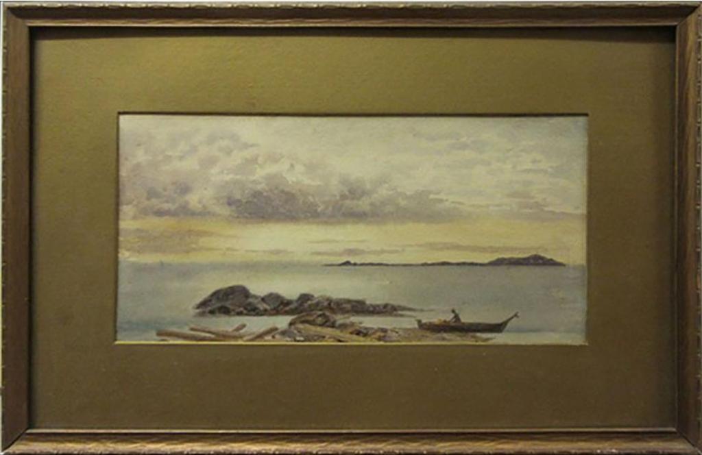 Thomas Mower Martin (1838-1934) - Shoal Bay, B.C. - Trial Island