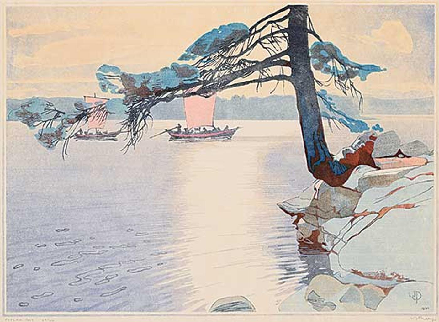 Walter Joseph (W.J.) Phillips (1884-1963) - Poplar Bay, Lake of the Woods #60/100