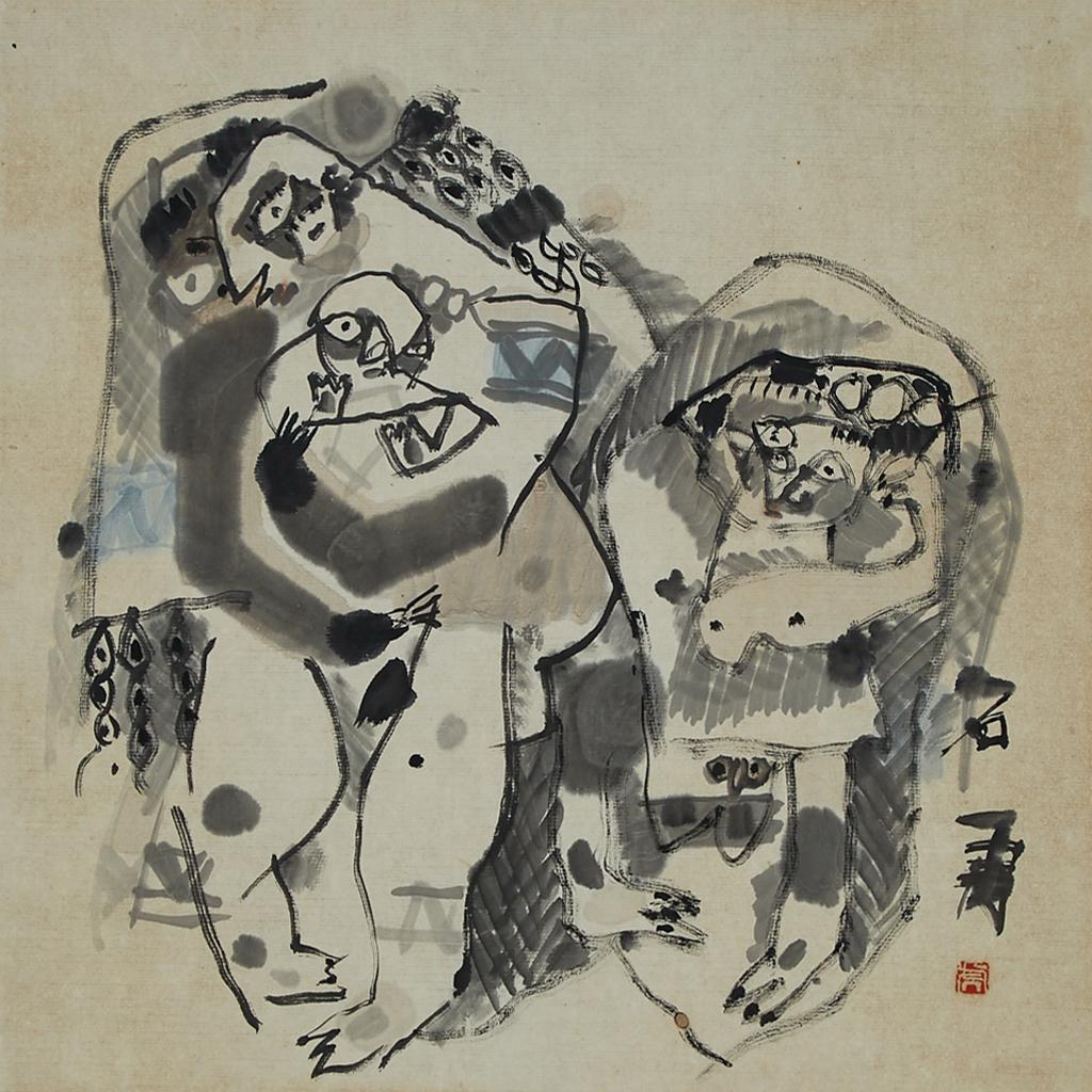 Shi Hu (1942) - Mother And Child