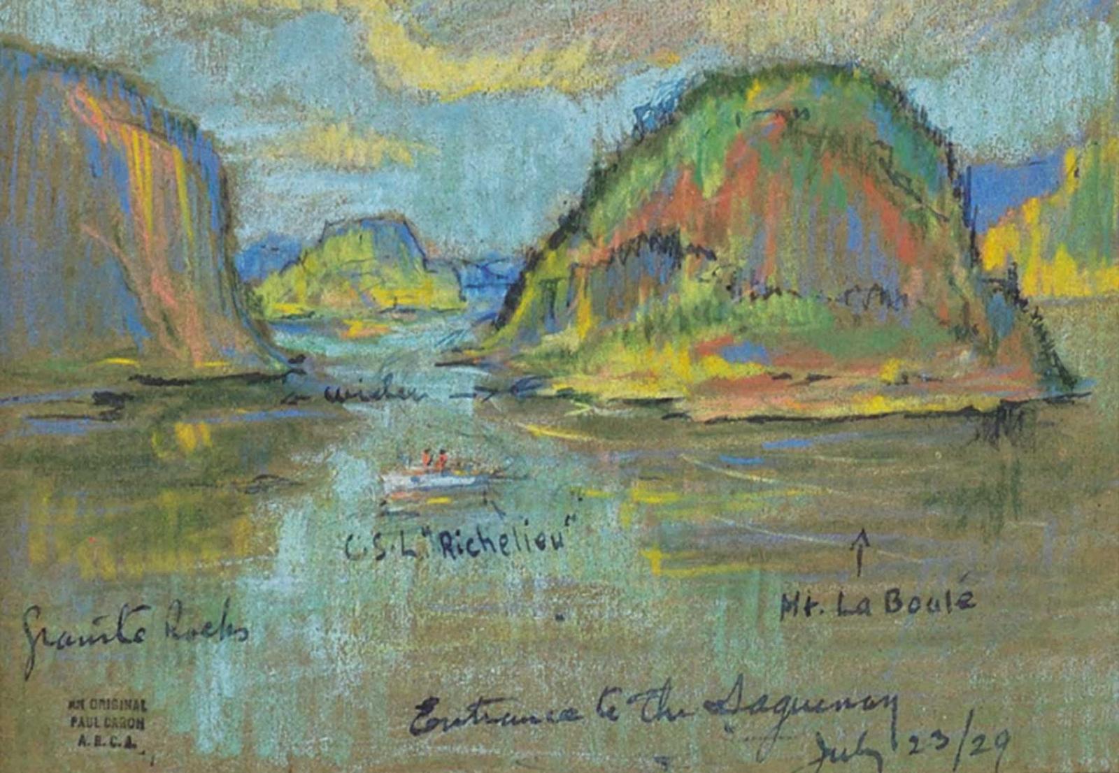 Paul Archibald Octave Caron (1874-1941) - Entrance to the Saguenay