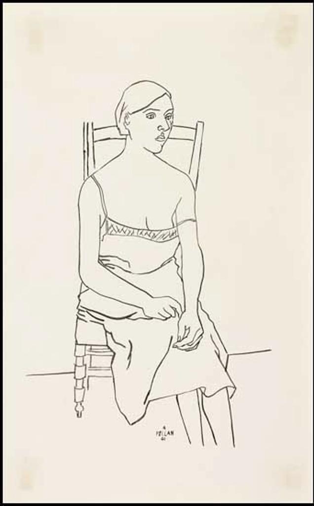Alfred Pellan (1906-1988) - Femme assise