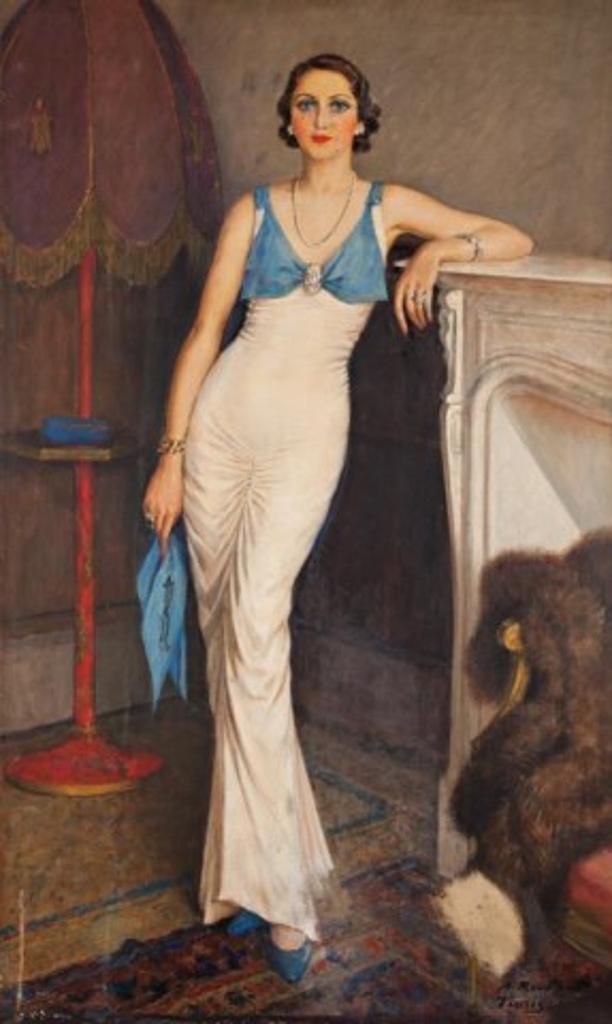 Alexandre Roubtzoff (1884-1949) - Portrait of Renee Briffault Tunis