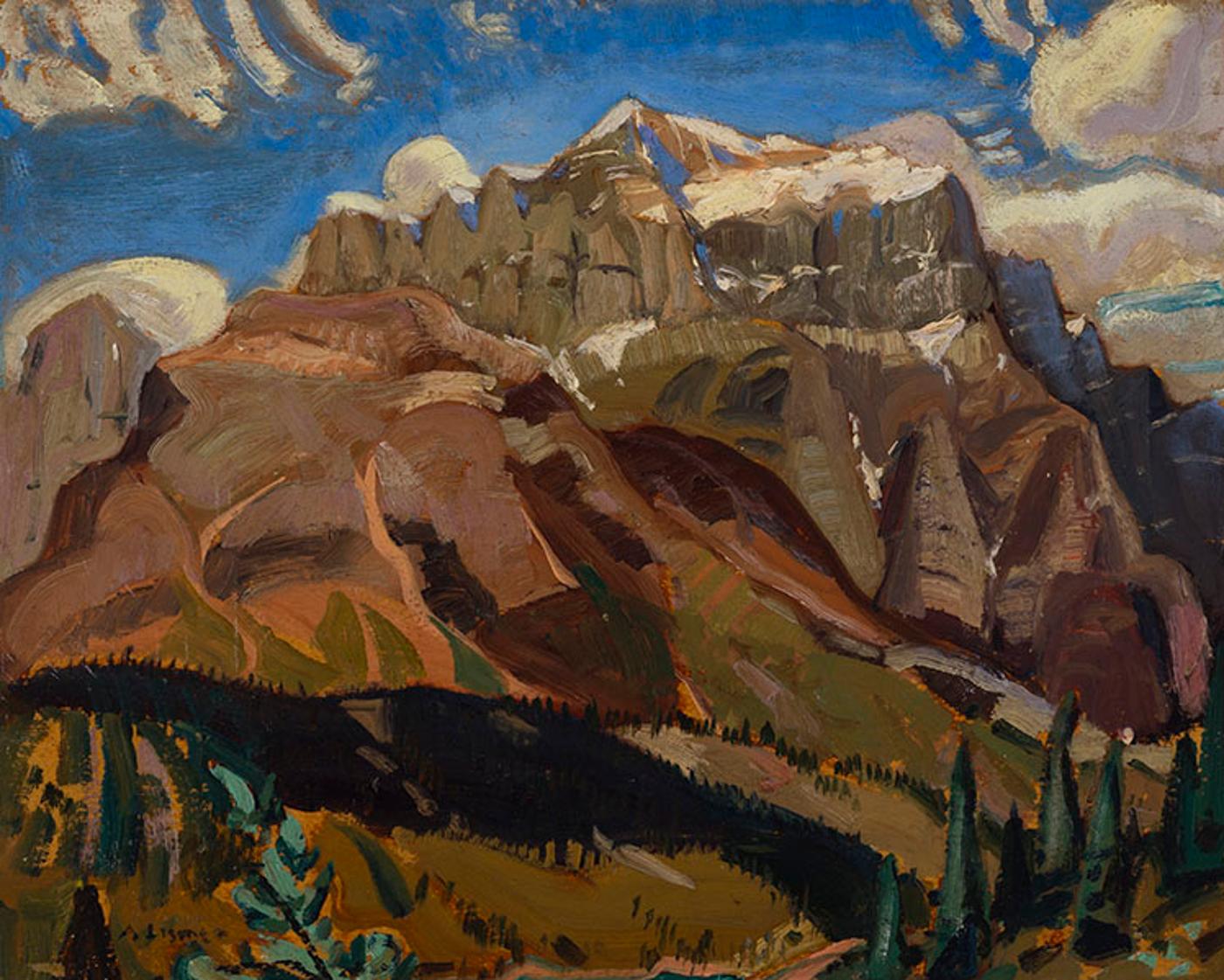 Arthur Lismer (1885-1969) - Mt. Temple, Canadian Rockies